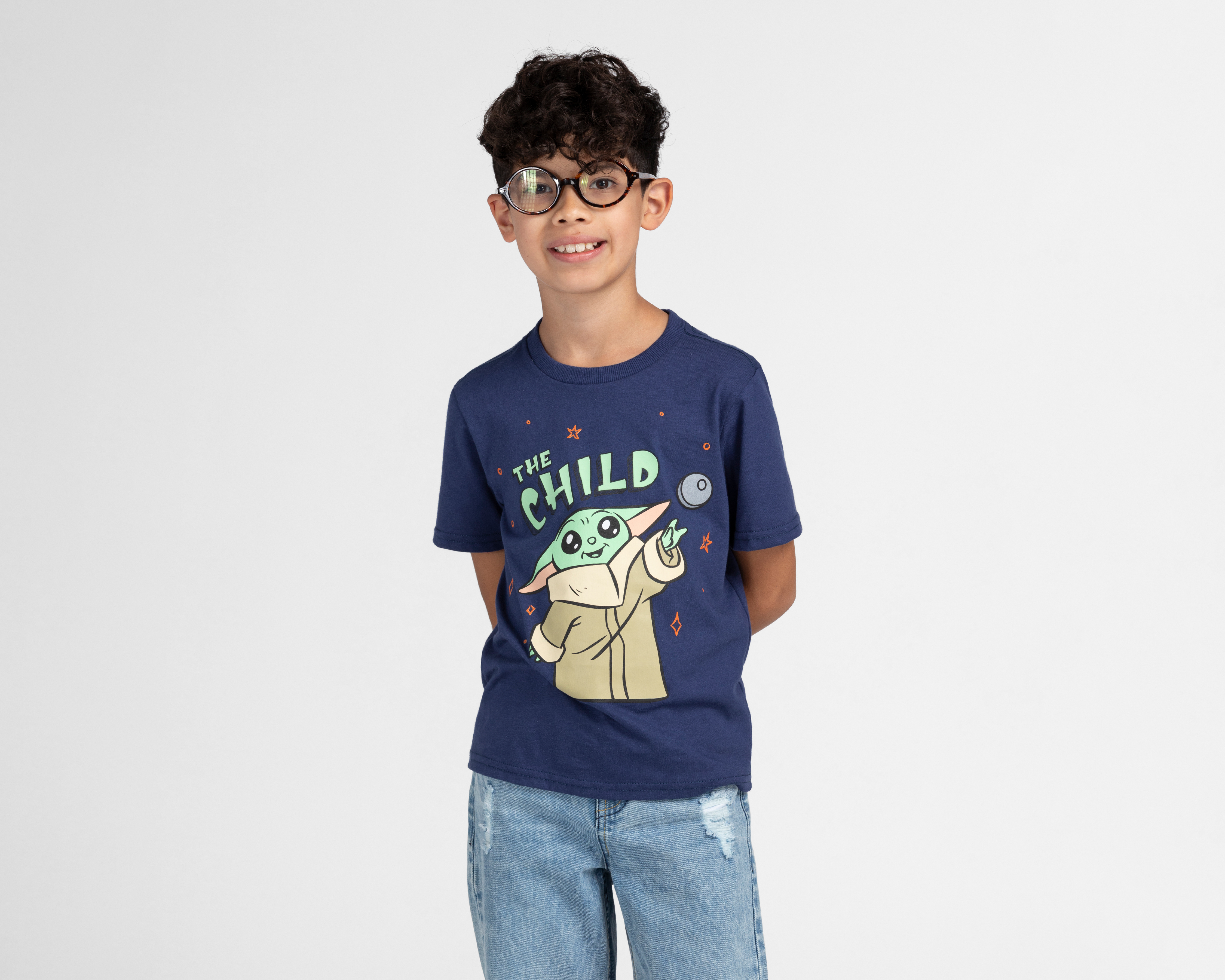 Foto 2 pulgar | Foto 1 | Playera Star Wars Manga Corta Estampada para Niño