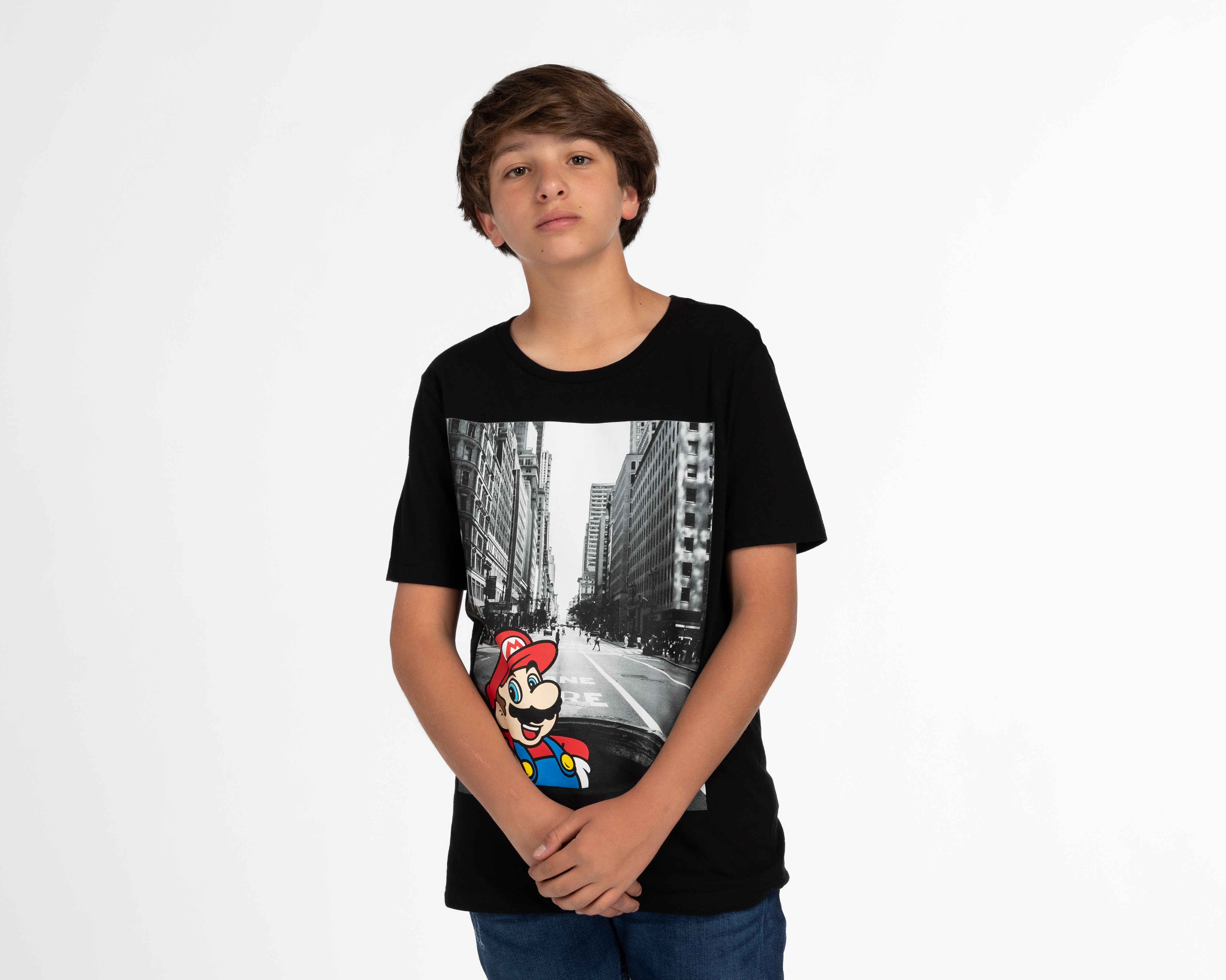 Foto 2 pulgar | Foto 1 | Playera Mario Bros Estampada Juvenil