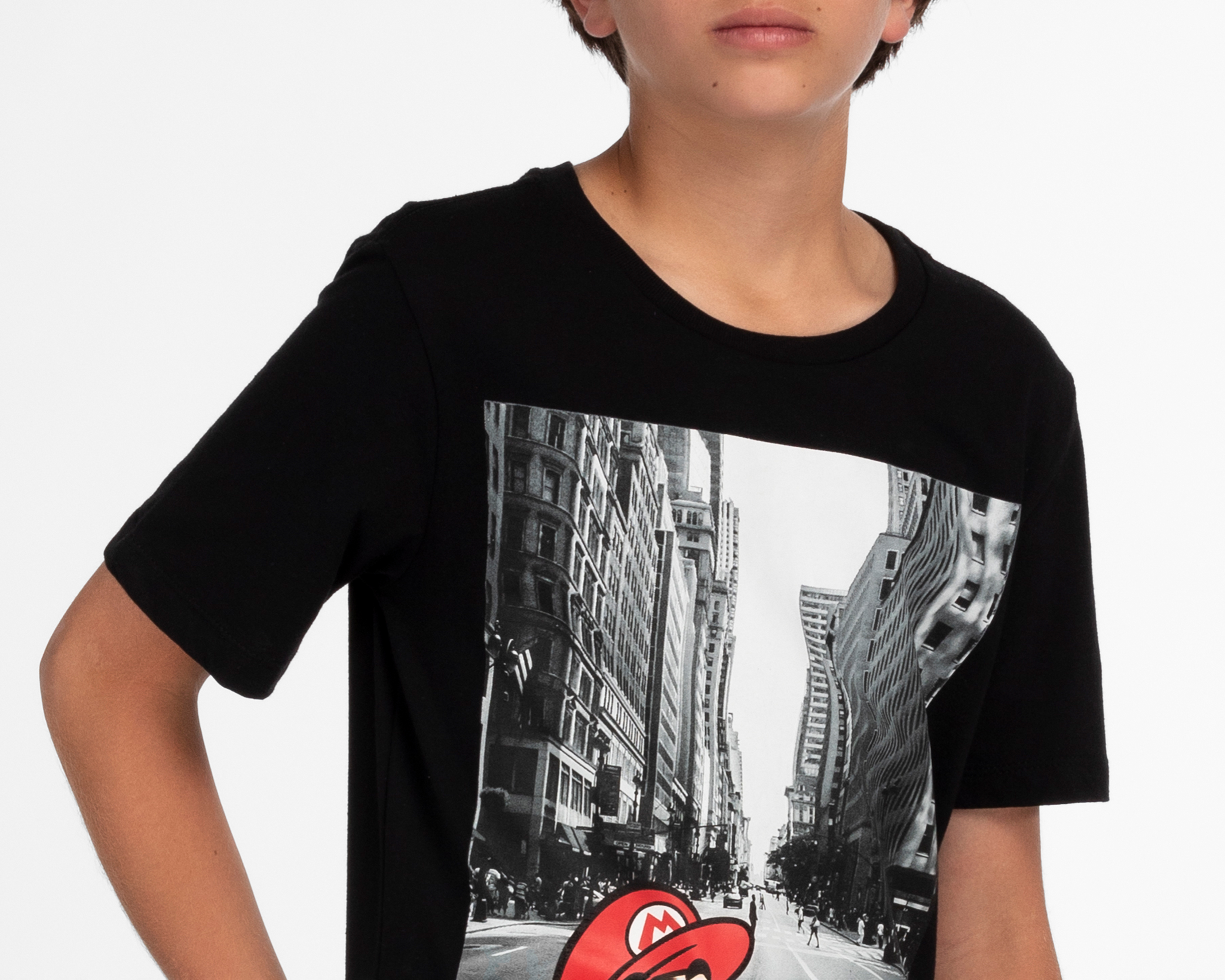 Foto 5 pulgar | Foto 4 | Playera Mario Bros Estampada Juvenil