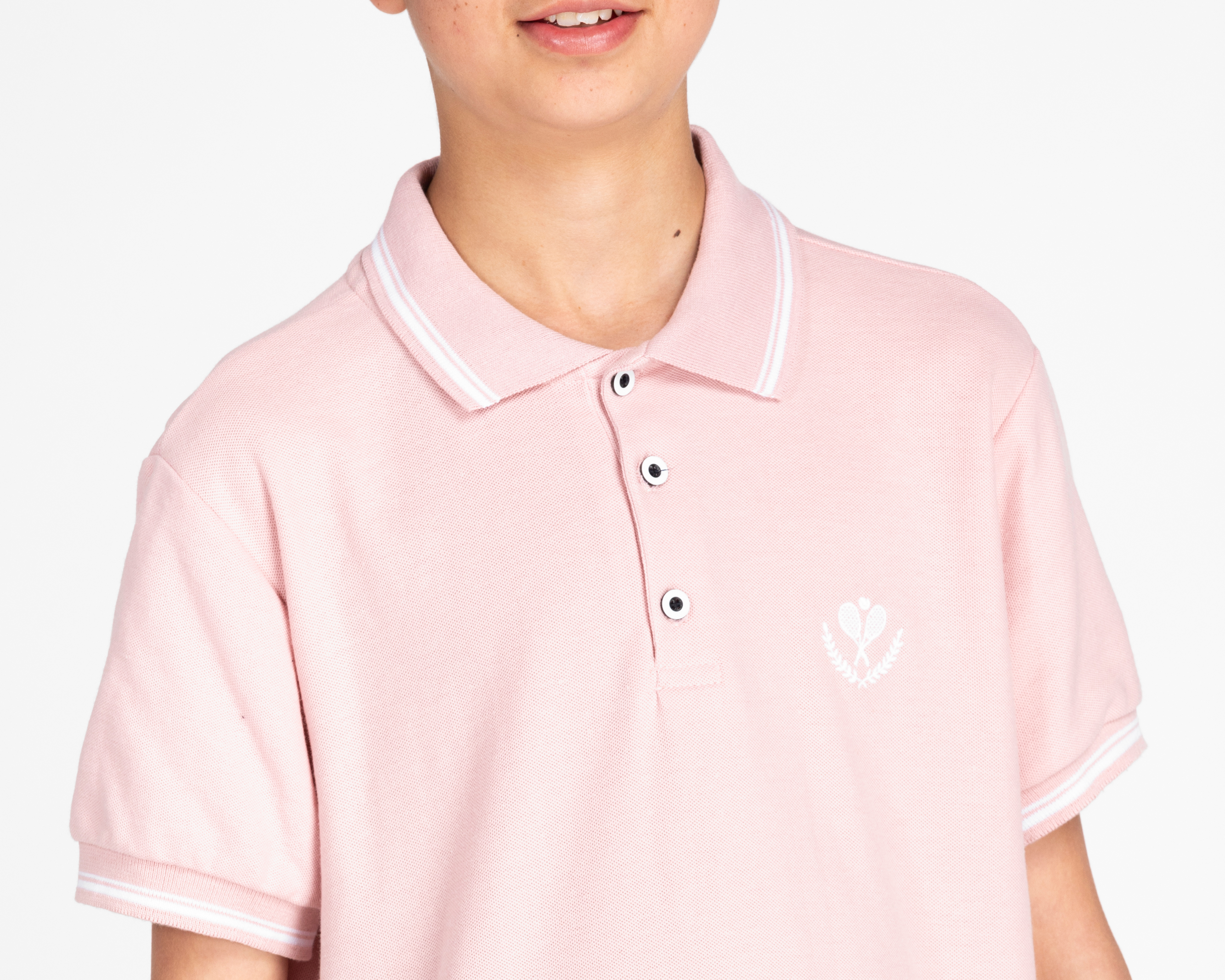 Foto 5 pulgar | Foto 4 | Playera Polo Refill Rosa Juvenil