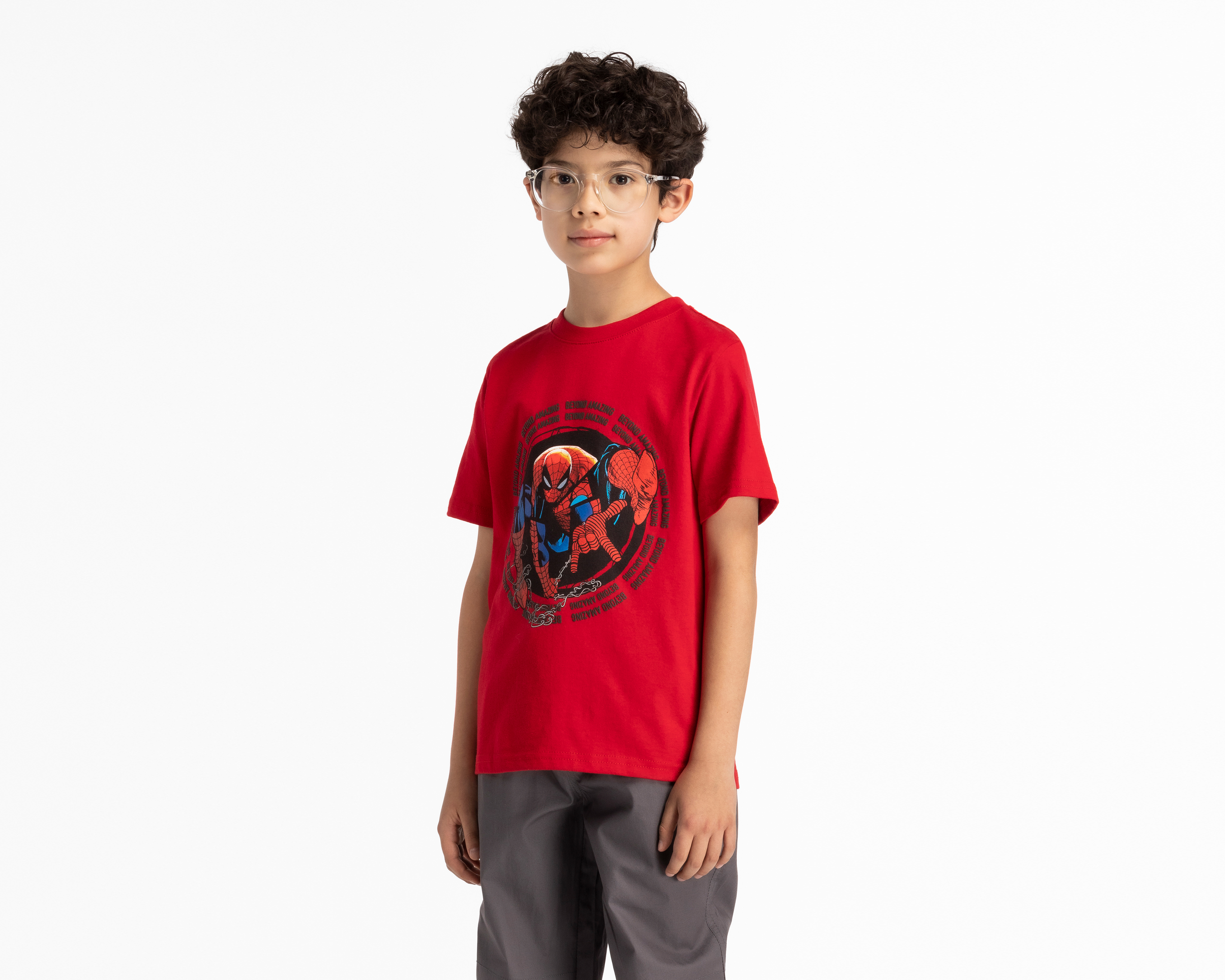 Foto 2 pulgar | Foto 1 | Playera Marvel Spider-Man Manga Corta para Niño