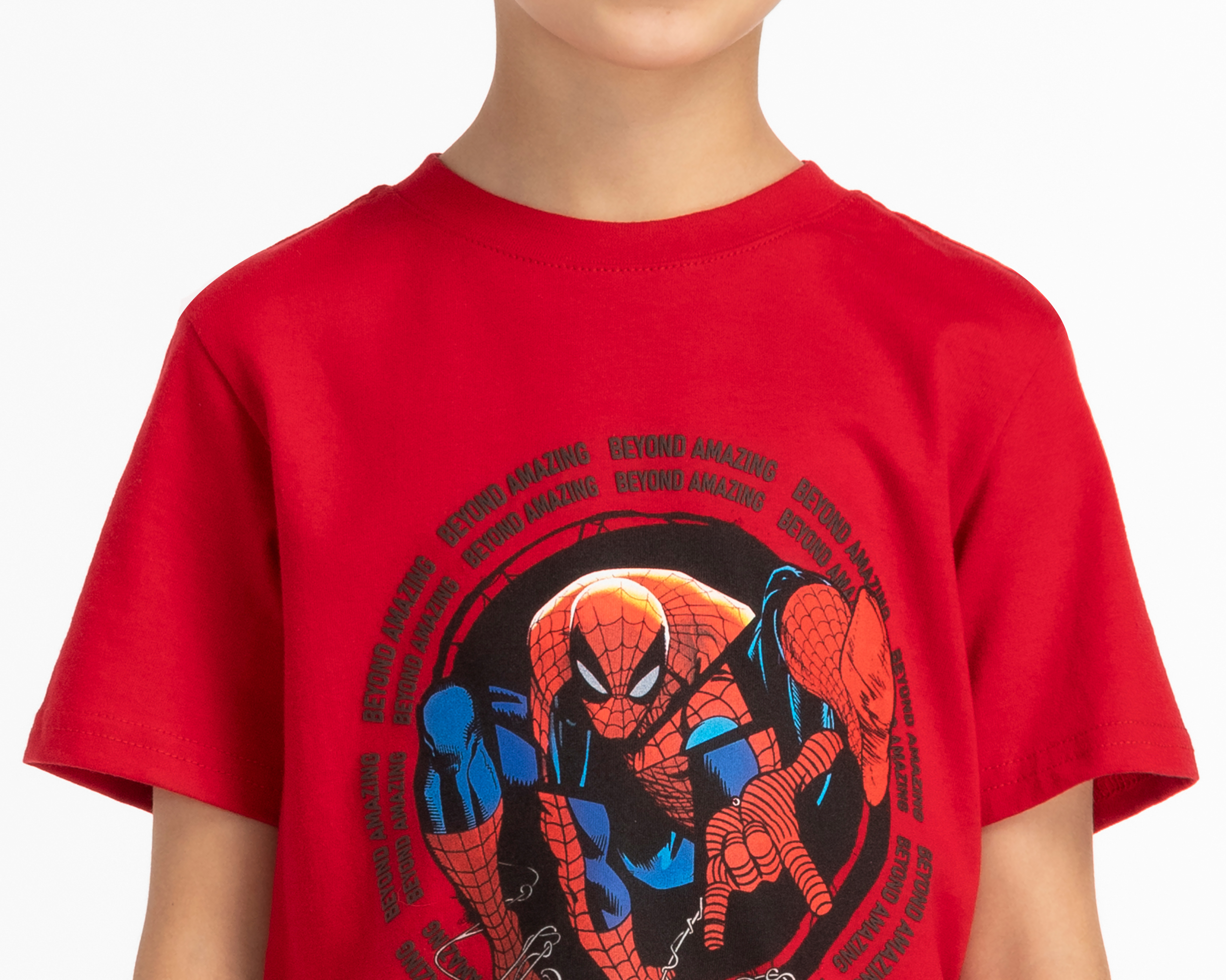 Foto 5 pulgar | Foto 4 | Playera Marvel Spider-Man Manga Corta para Niño