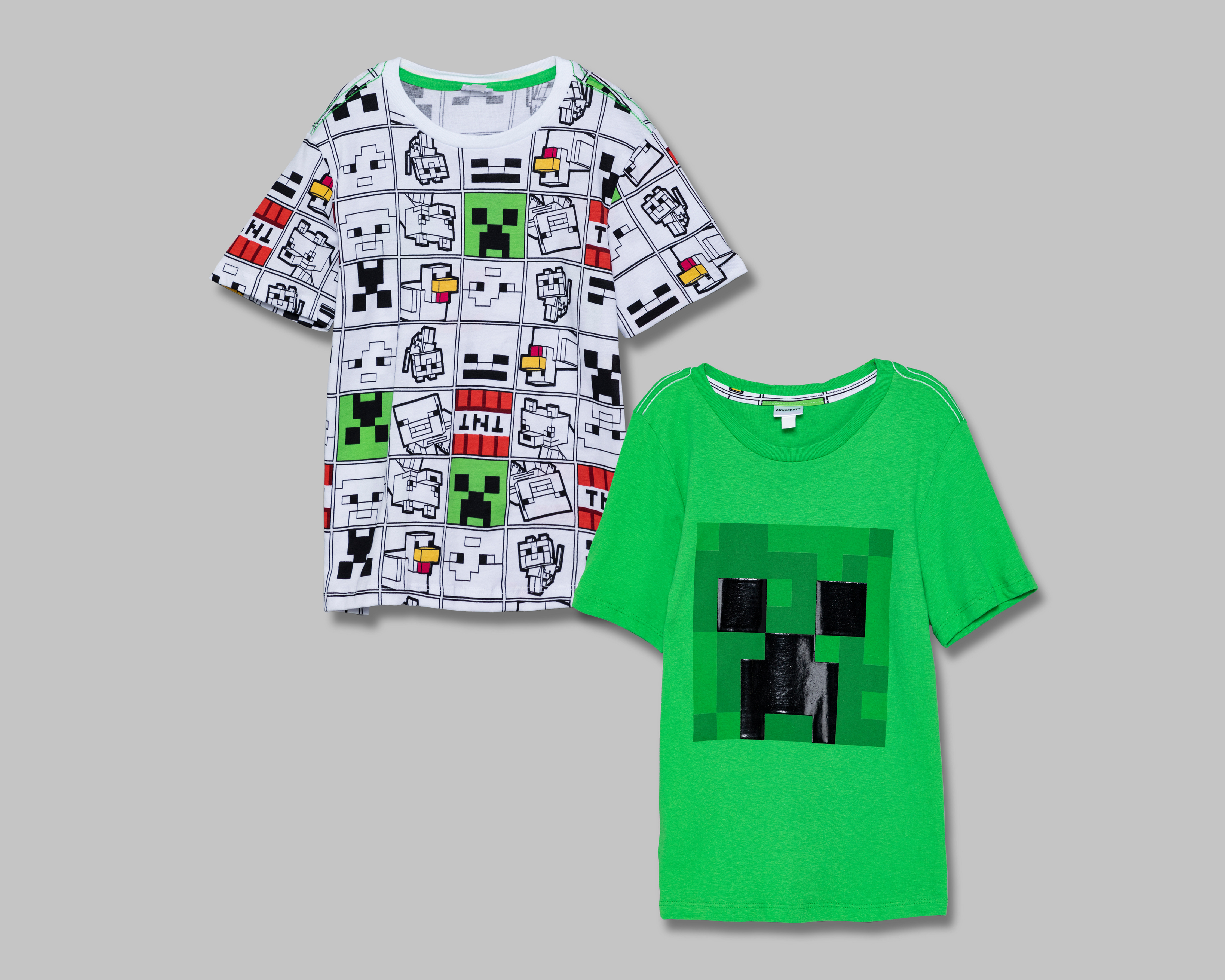 Playera Minecraft para Niño 2 Piezas