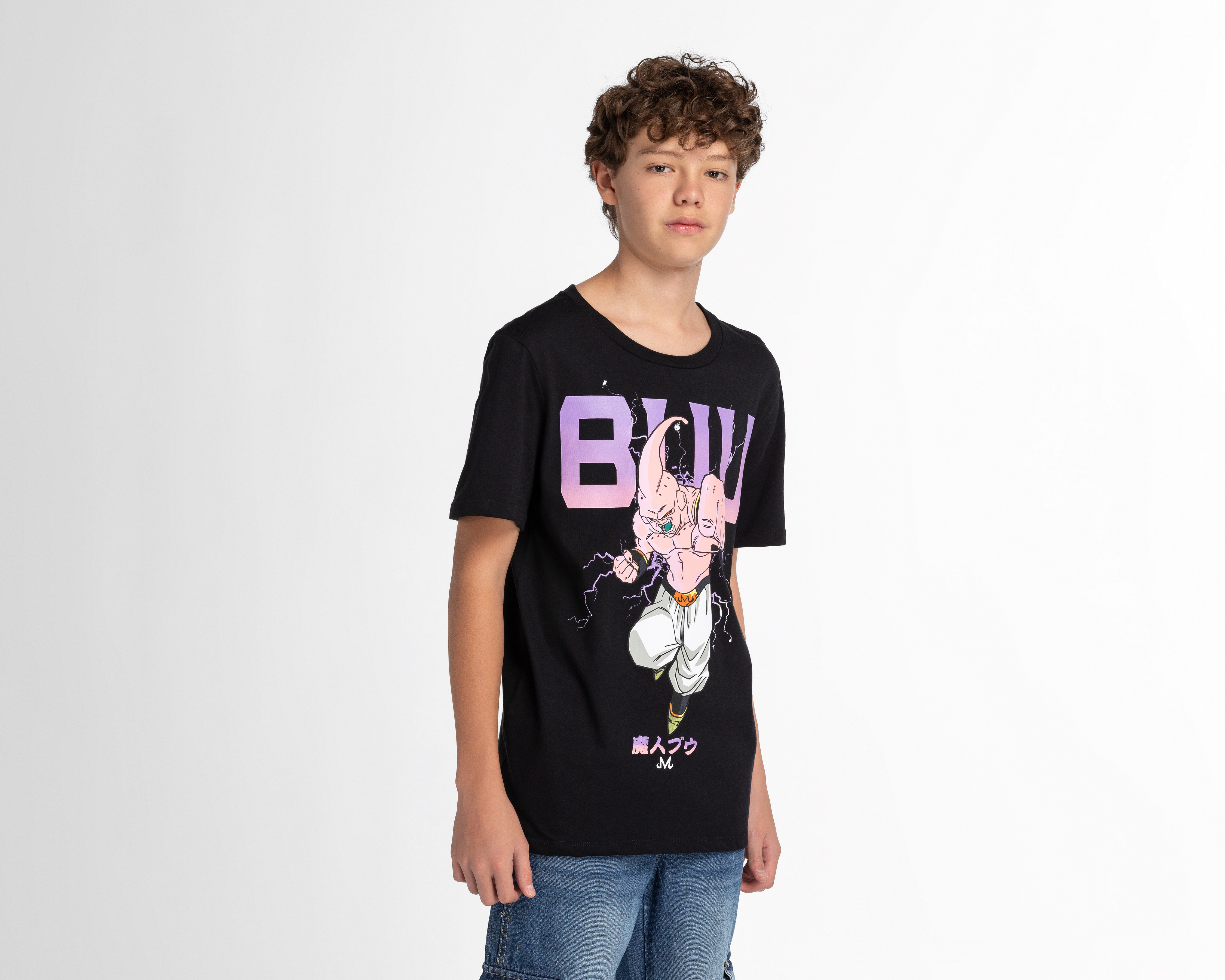 Playera Dragon Ball Z Manga Corta Estampada Juvenil