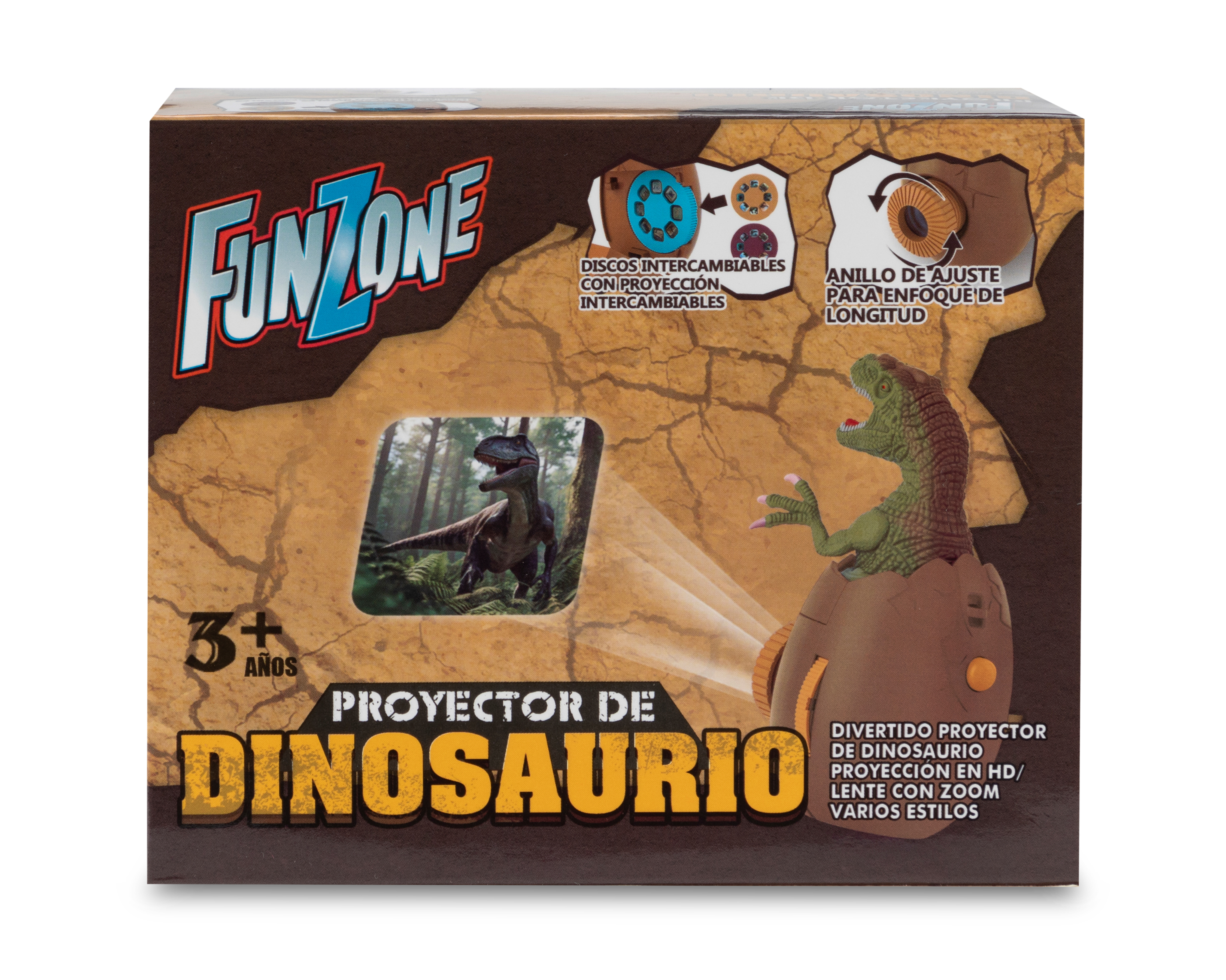 Foto 3 pulgar | Foto 2 | Proyector de Dinosaurio Funzone con Discos Intercambiables