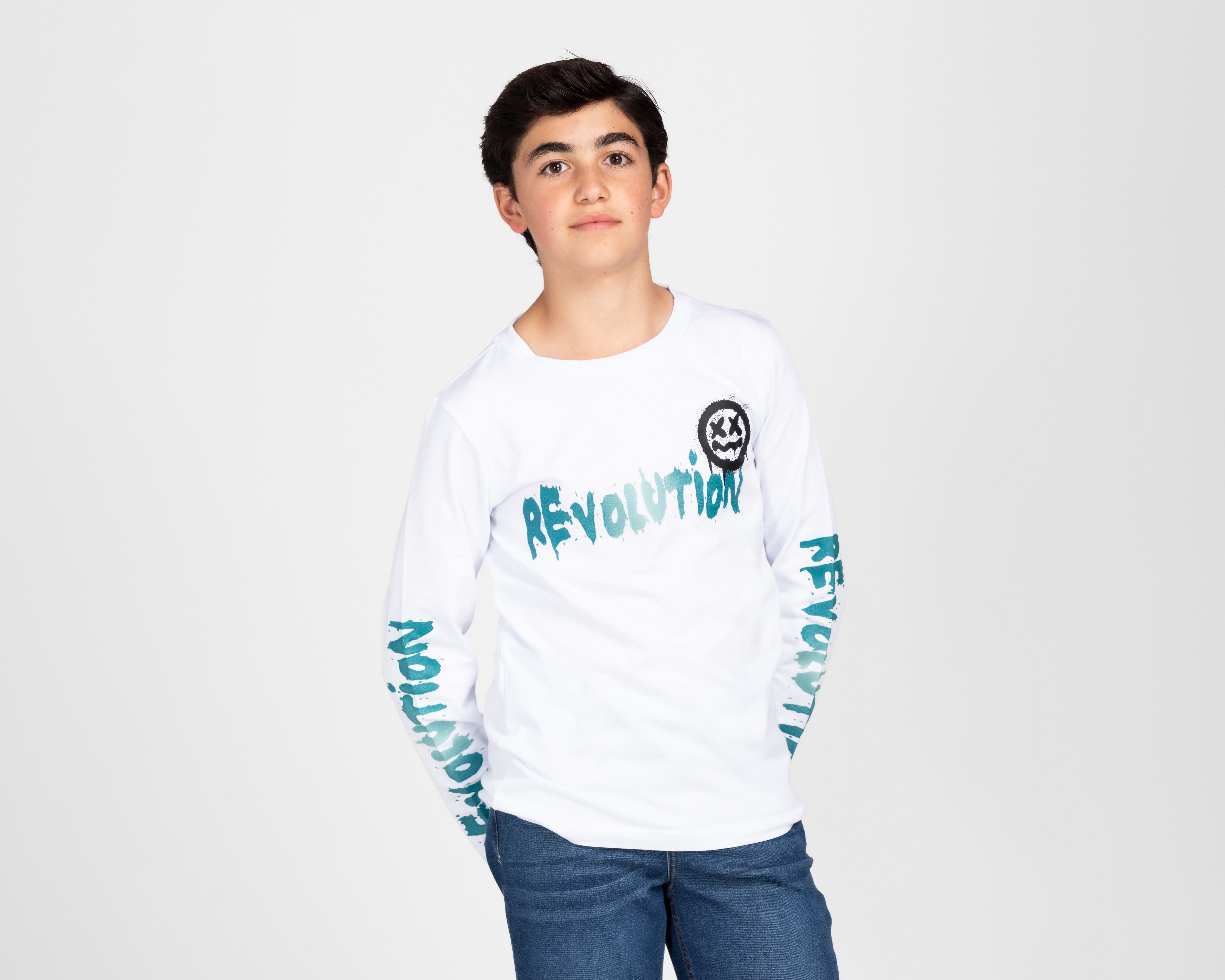 Foto 2 pulgar | Foto 1 | Playera Neo*City Manga Larga Estampada Juvenil