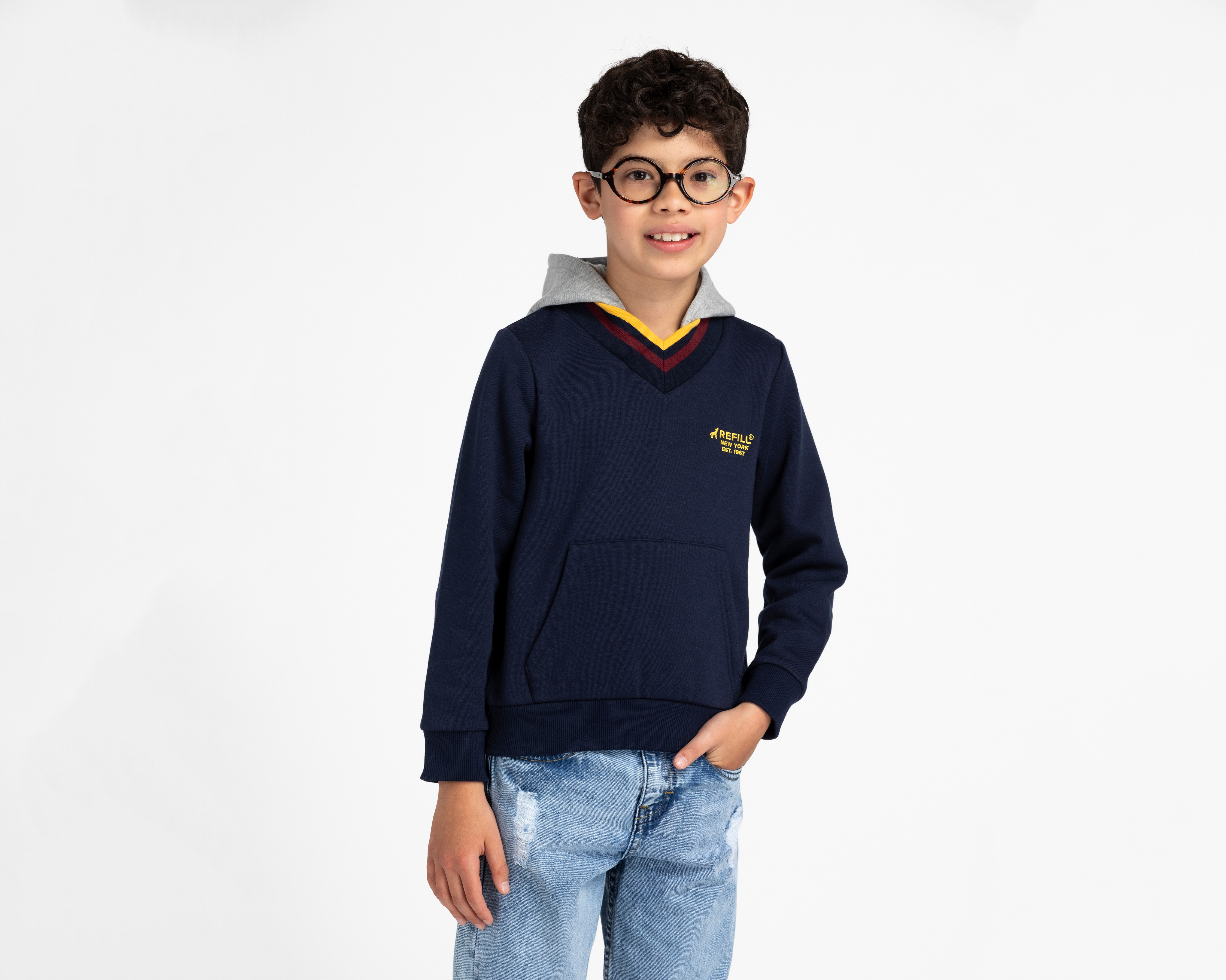 Foto 1 | Foto 1 | Sudadera Refill con Gorro para Niño