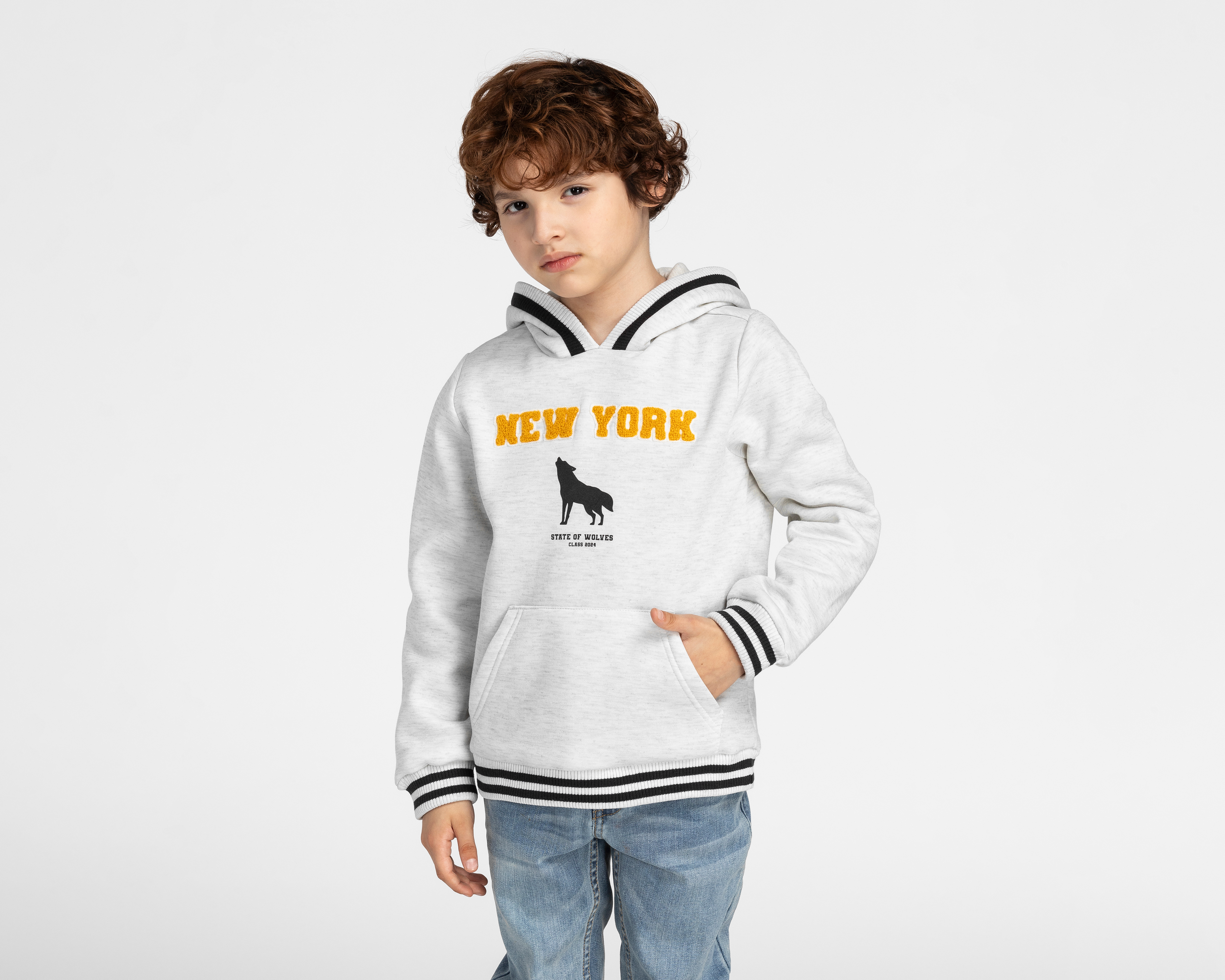 Sudadera Refll con Gorro para Niño