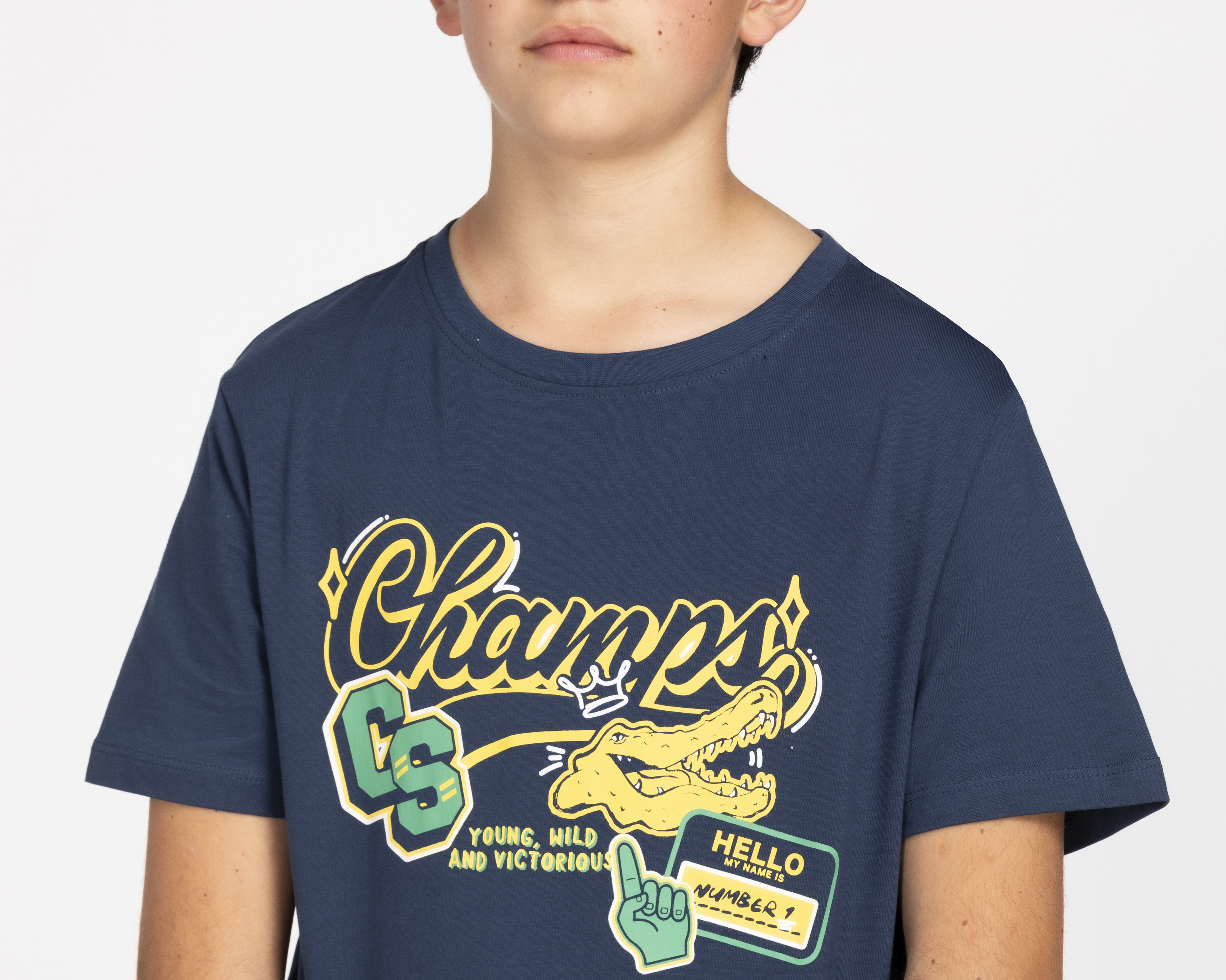 Foto 4 pulgar | Foto 3 | Playera Refill Manga Corta Estampada para Niño