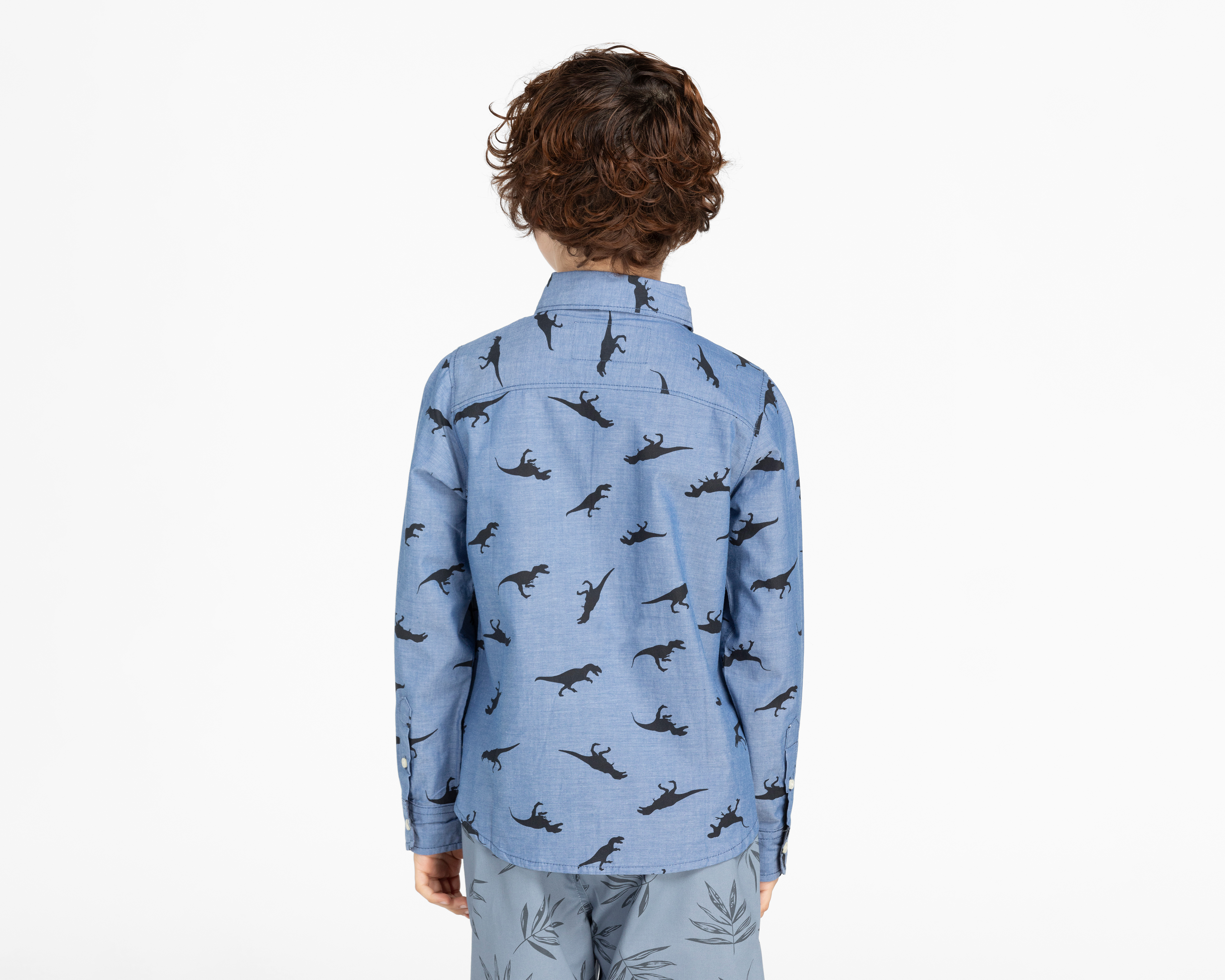 Foto 3 pulgar | Foto 2 | Camisa Refill Manga Larga con Print de Dinosaurio para Niño