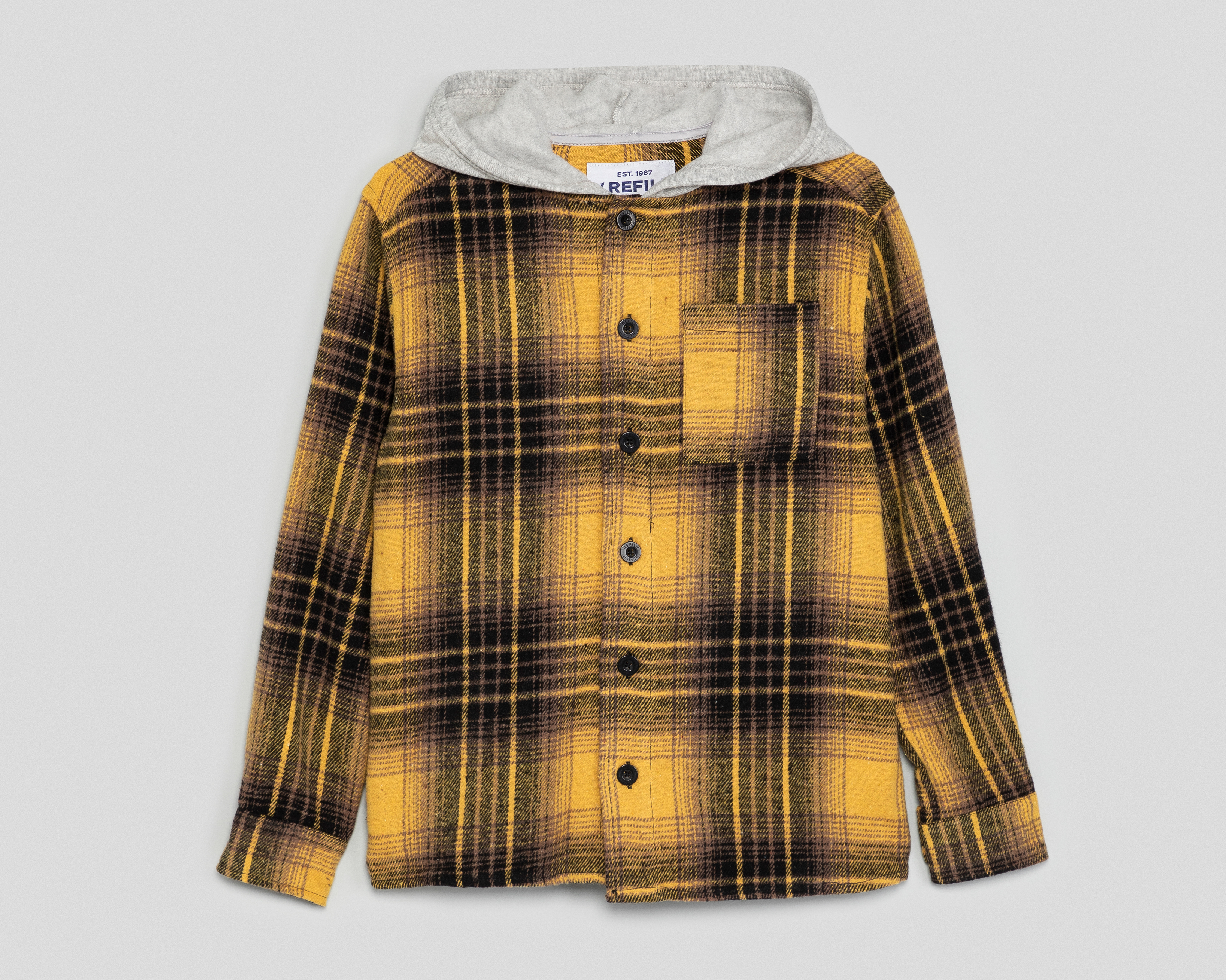 Camisa Refill Manga Larga a Cuadros para Niño