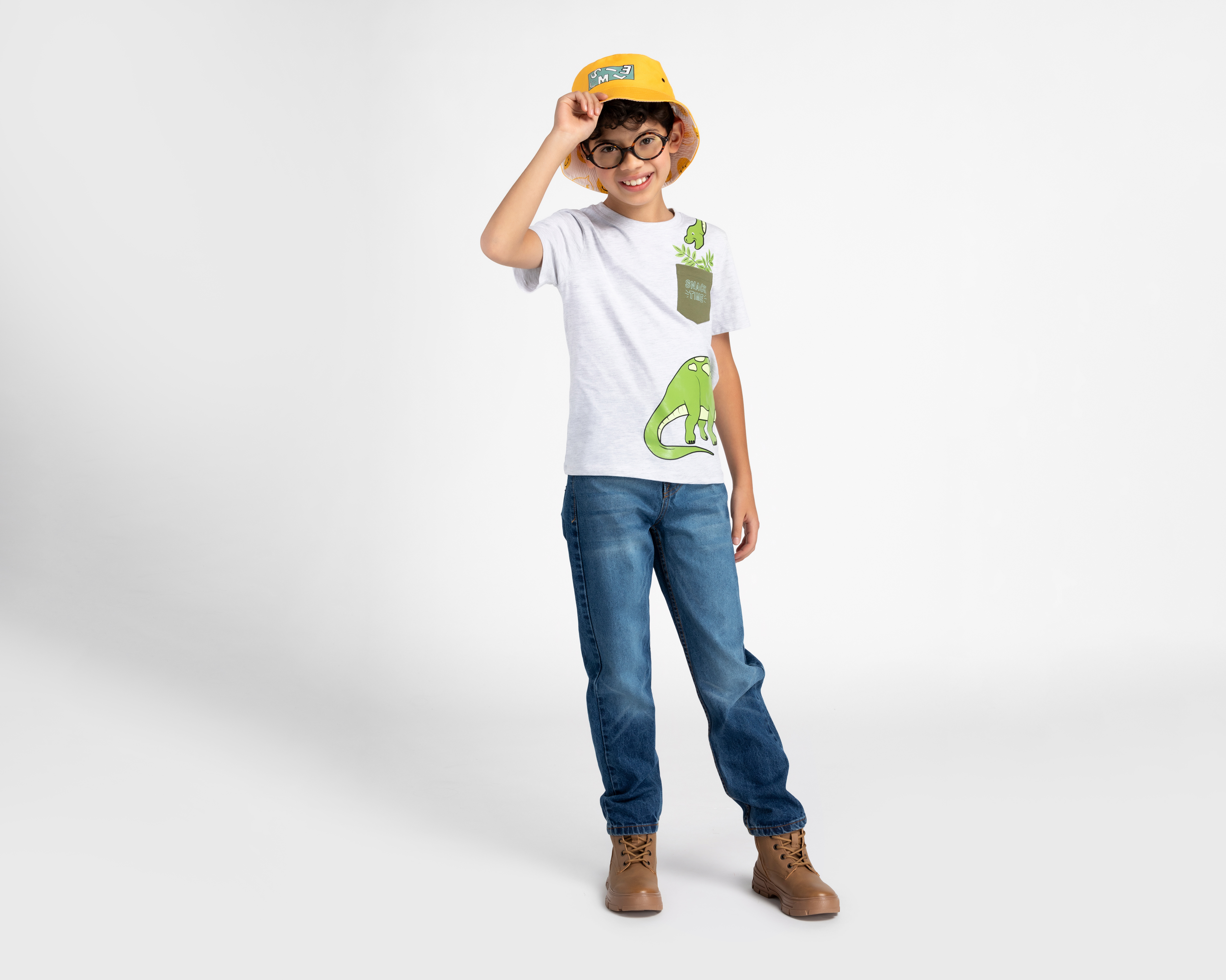 Foto 4 pulgar | Foto 3 | Playera Refill Manga Corta Estampada para Niño