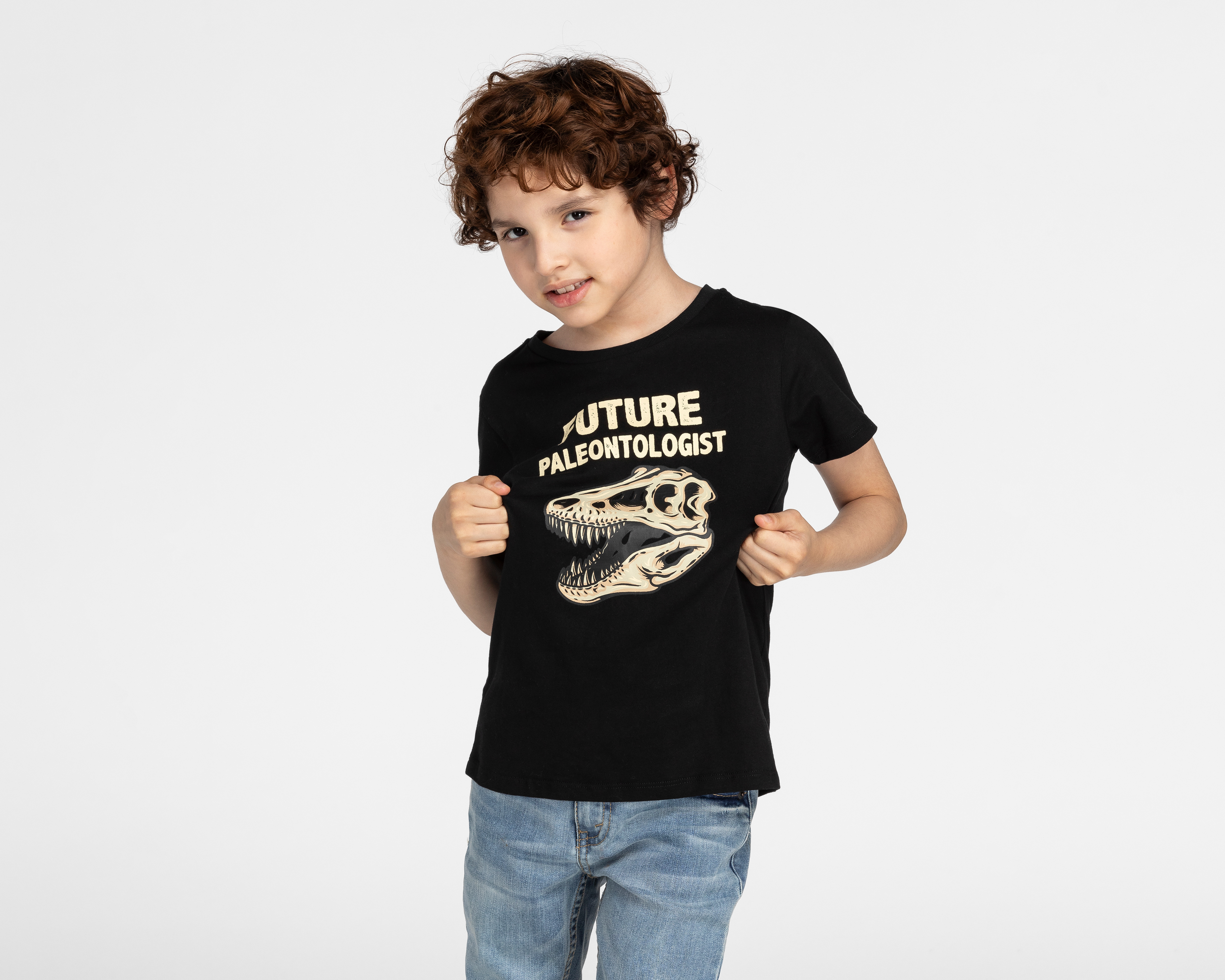 Foto 2 pulgar | Foto 1 | Playera Refill Manga Corta Estampada para Niño