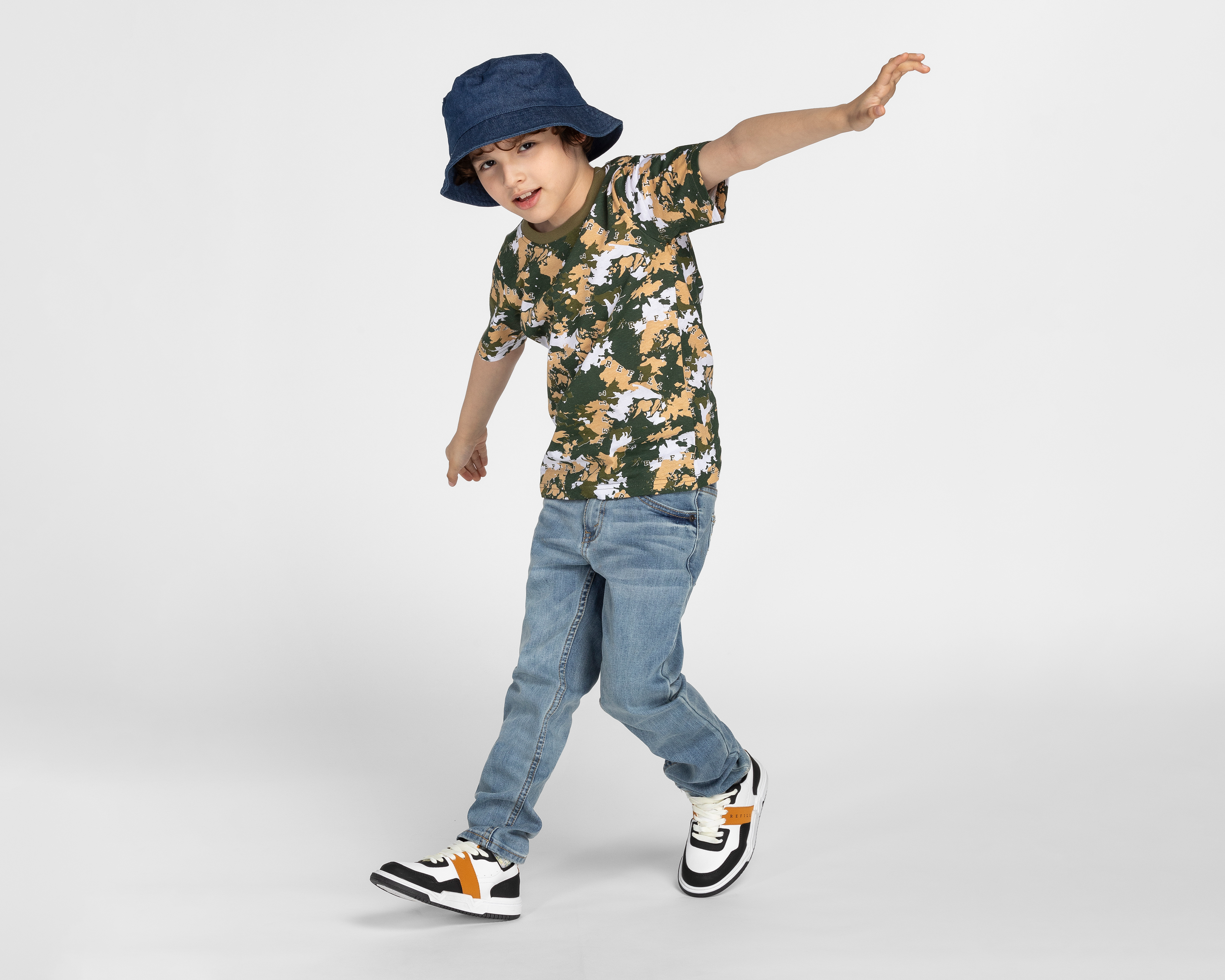 Foto 4 pulgar | Foto 3 | Playera Refill Manga Corta Camuflada para Niño