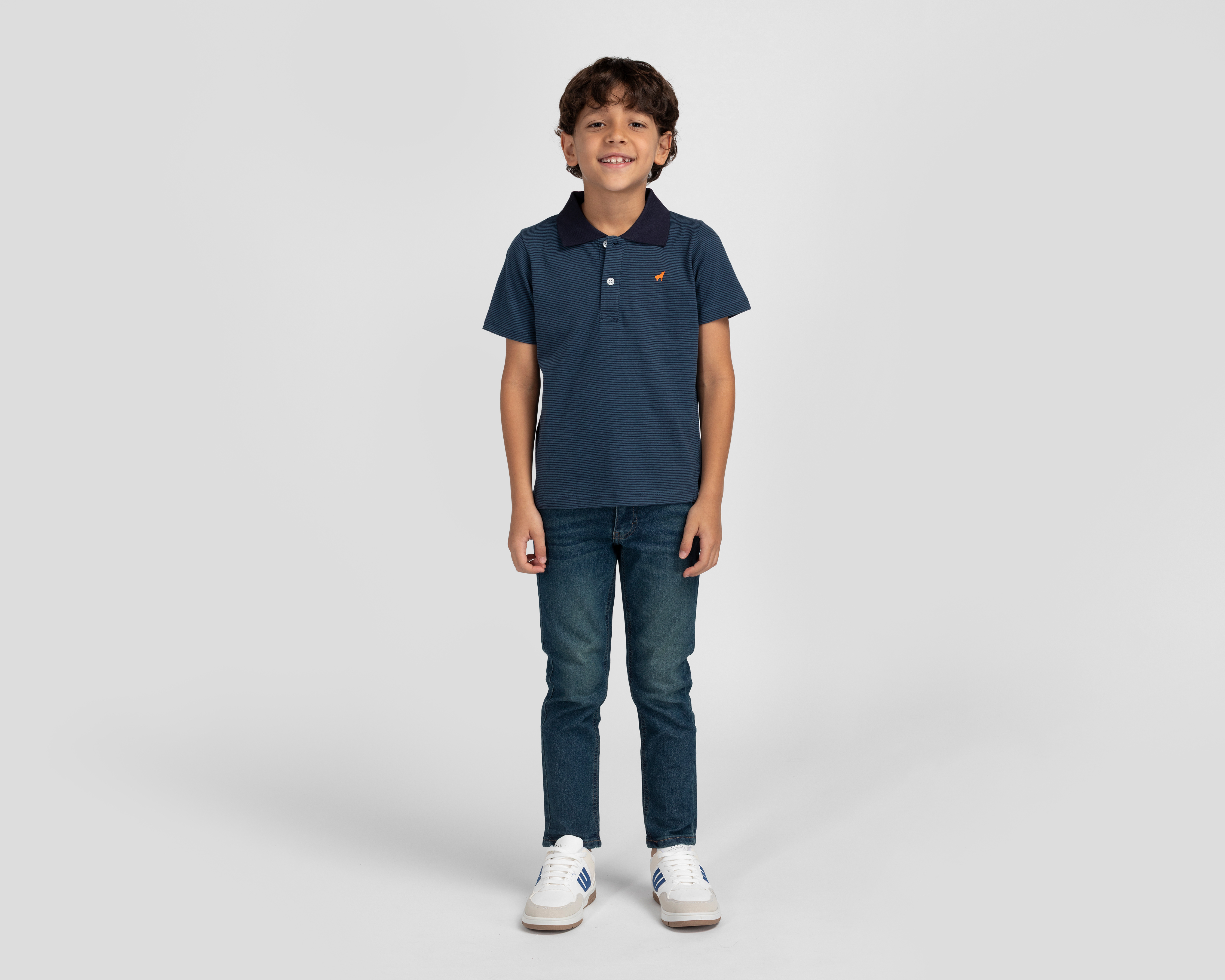 Foto 3 pulgar | Foto 2 | Playera Refill Manga Corta a Rayas para Niño