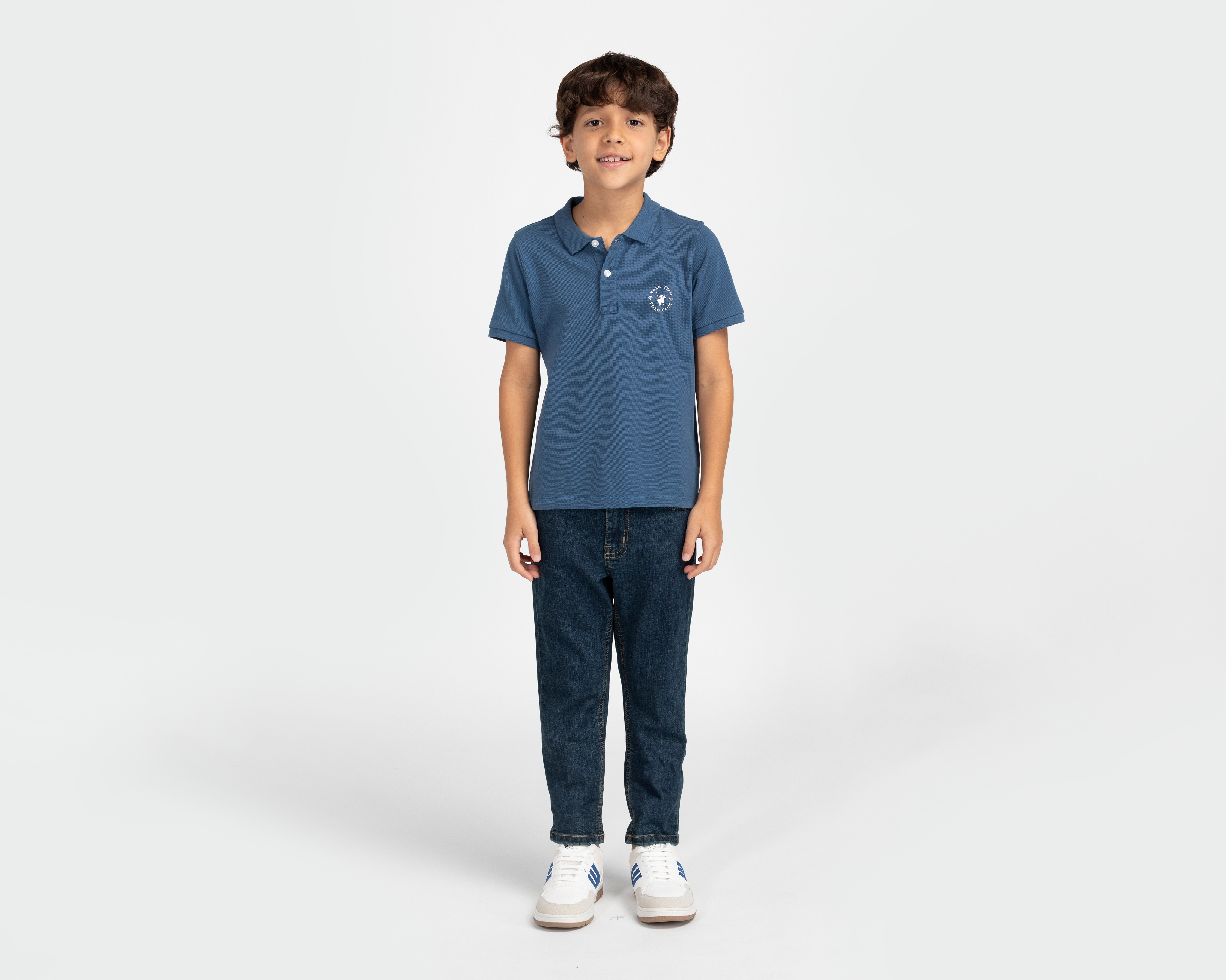 Foto 3 pulgar | Foto 2 | Playera Polo York Team Polo Club para Niño