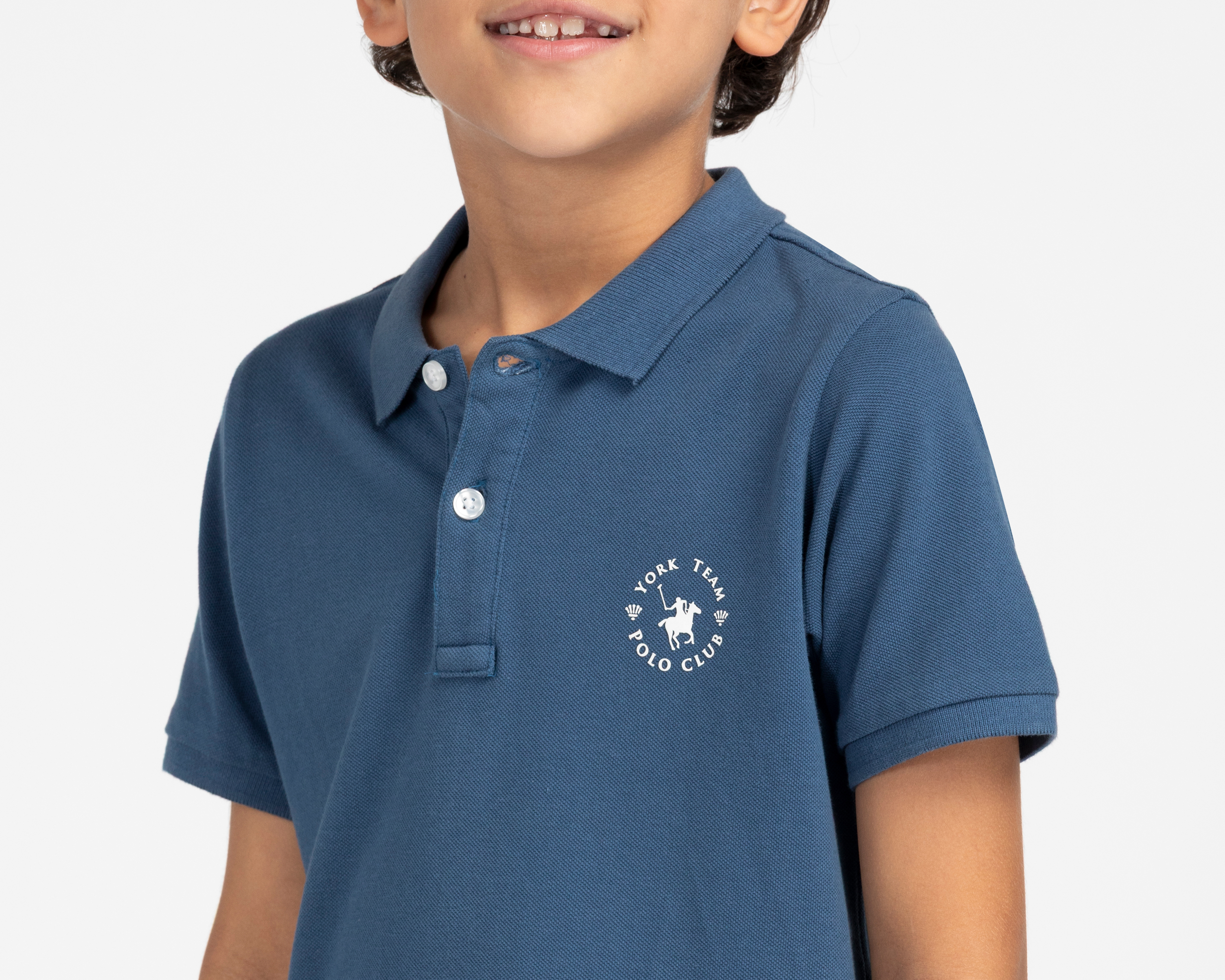 Foto 5 pulgar | Foto 4 | Playera Polo York Team Polo Club para Niño