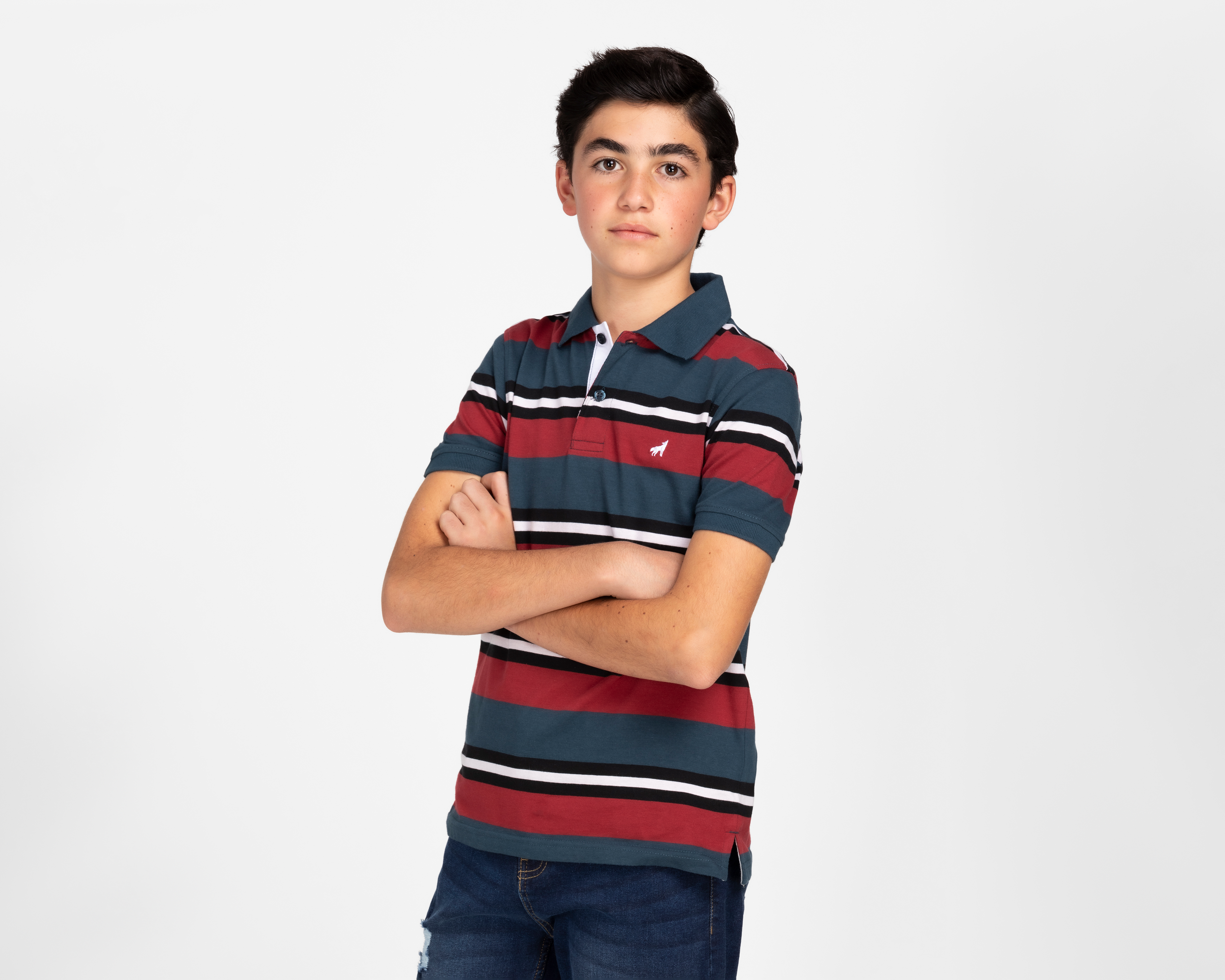 Foto 1 | Foto 1 | Playera Refill Manga Corta a Rayas para Niño