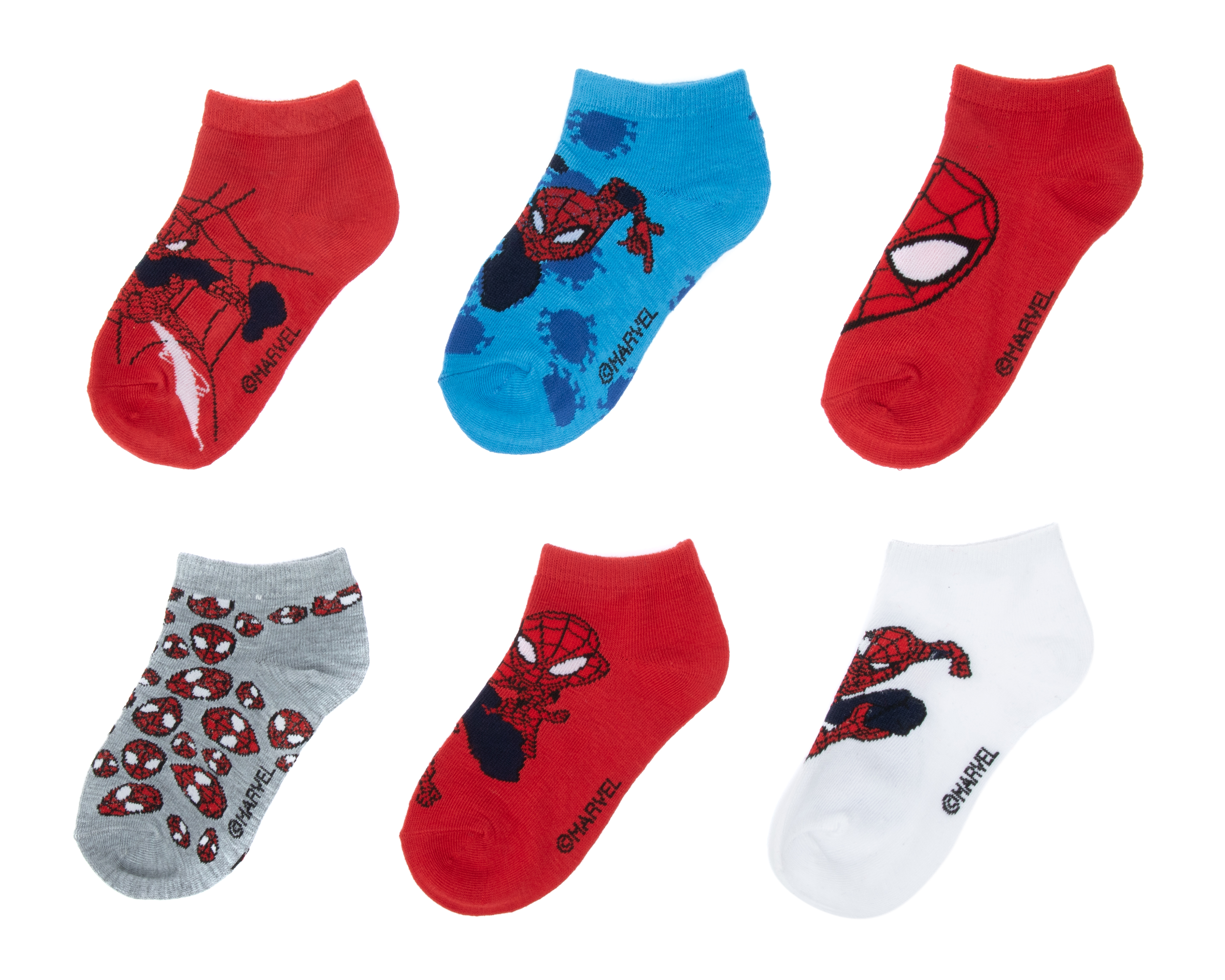 Foto 2 pulgar | Foto 1 | Calcetas Cortas Marvel Spider-Man para Niño 6 Pares