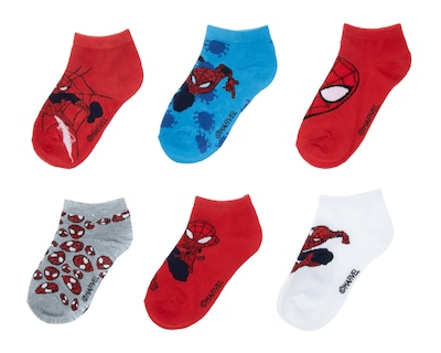 Foto 1 | Foto 1 | Calcetas Cortas Marvel Spider-Man para Niño 6 Pares