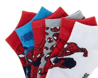 Foto 2 | Foto 2 | Calcetas Cortas Marvel Spider-Man para Niño 6 Pares