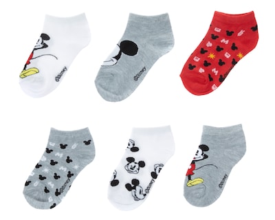 Foto 1 | Foto 1 | Calcetas Cortas Disney Mickey Mouse para Niño 6 Pares