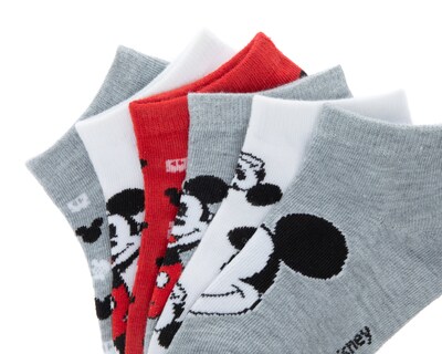 Foto 2 | Foto 2 | Calcetas Cortas Disney Mickey Mouse para Niño 6 Pares