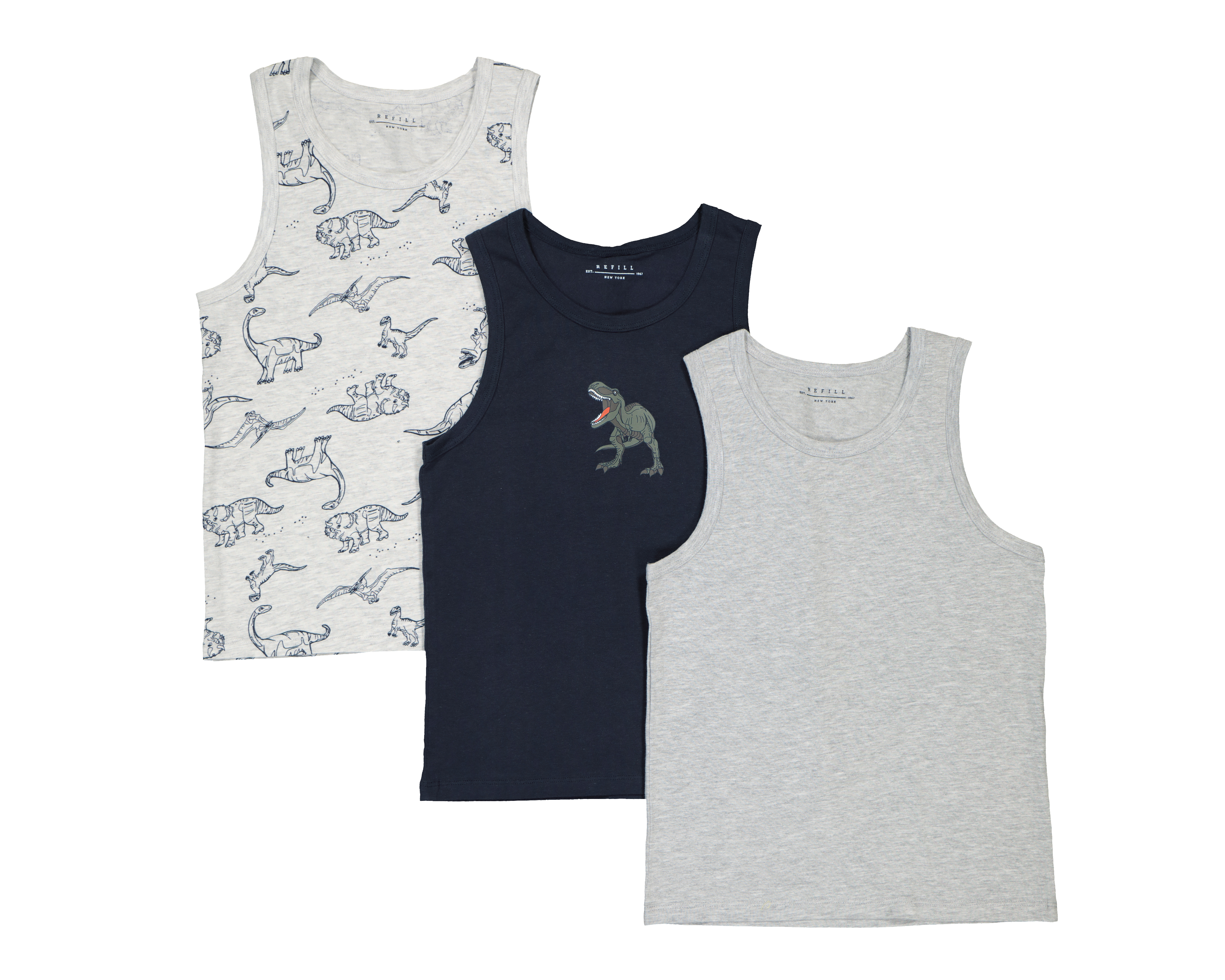 Foto 2 pulgar | Foto 1 | Camiseta Interior Refill para Niño 3 Piezas