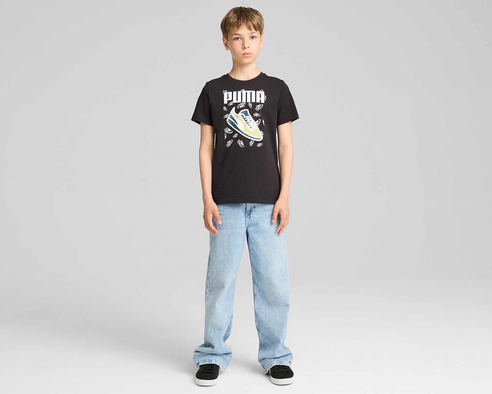 Foto 6 pulgar | Foto 5 | Playera Puma Manga Corta Estampada para Niño
