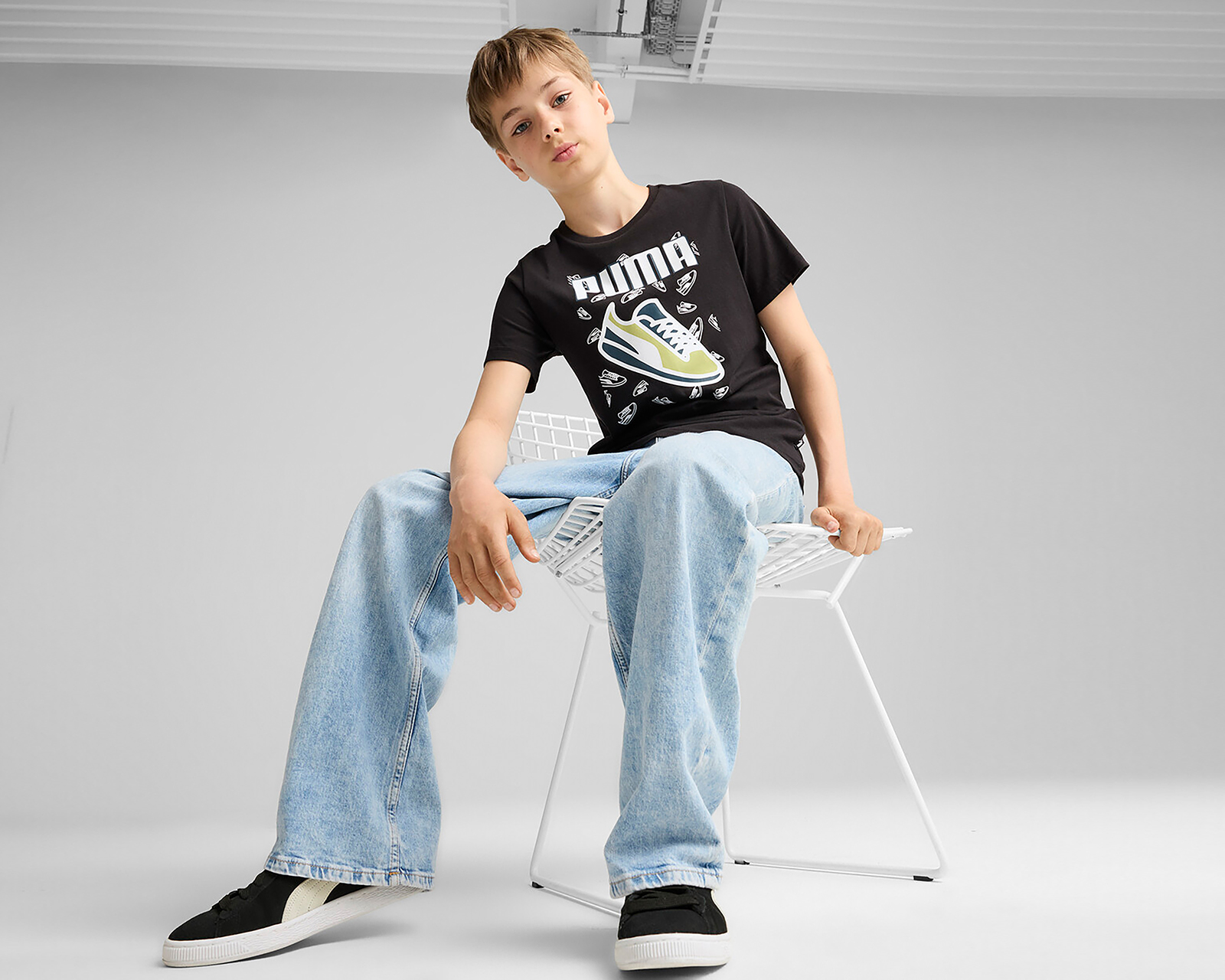 Foto 8 pulgar | Foto 7 | Playera Puma Manga Corta Estampada para Niño