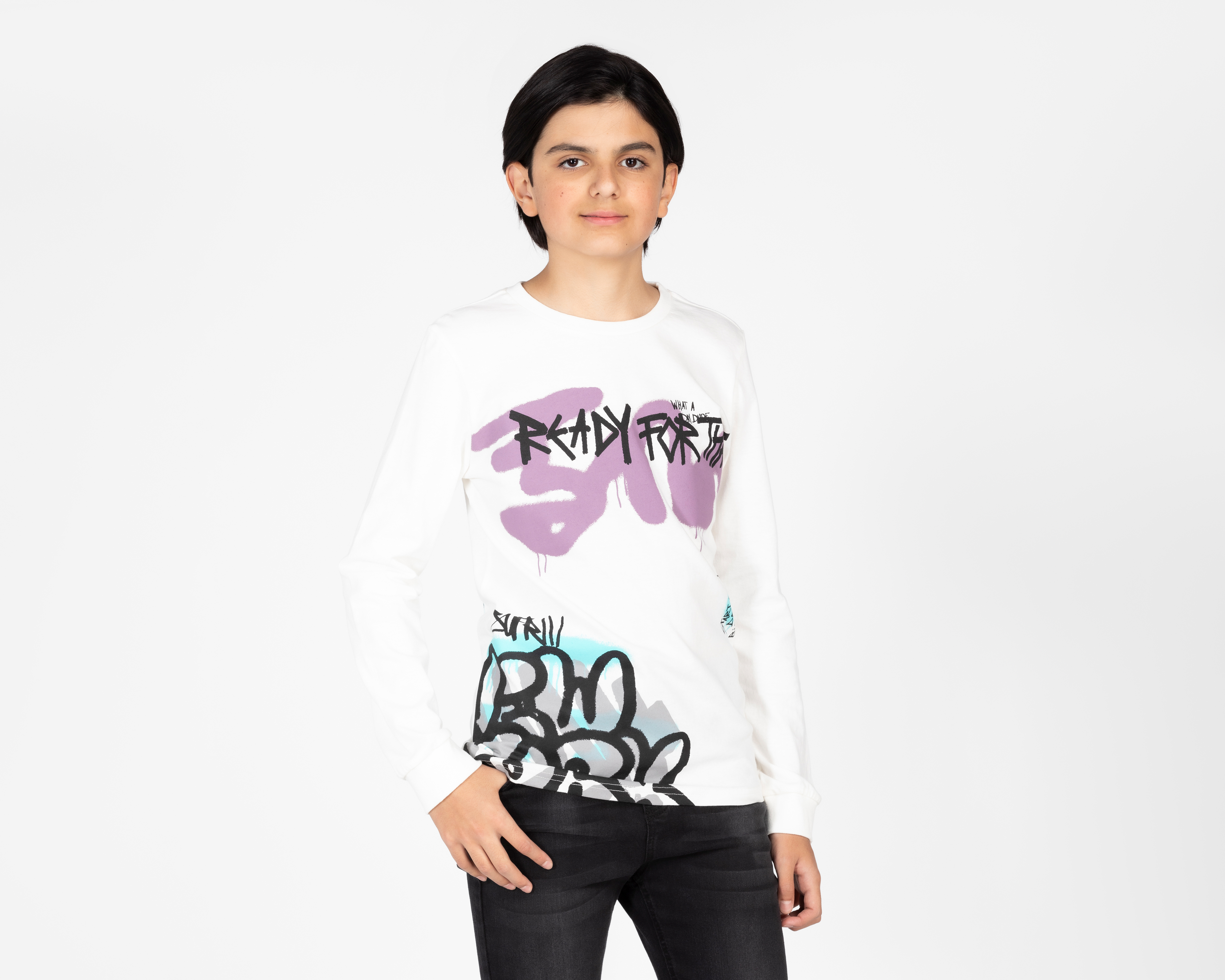 Foto 1 | Foto 1 | Playera Neo*City Manga Larga Juvenil