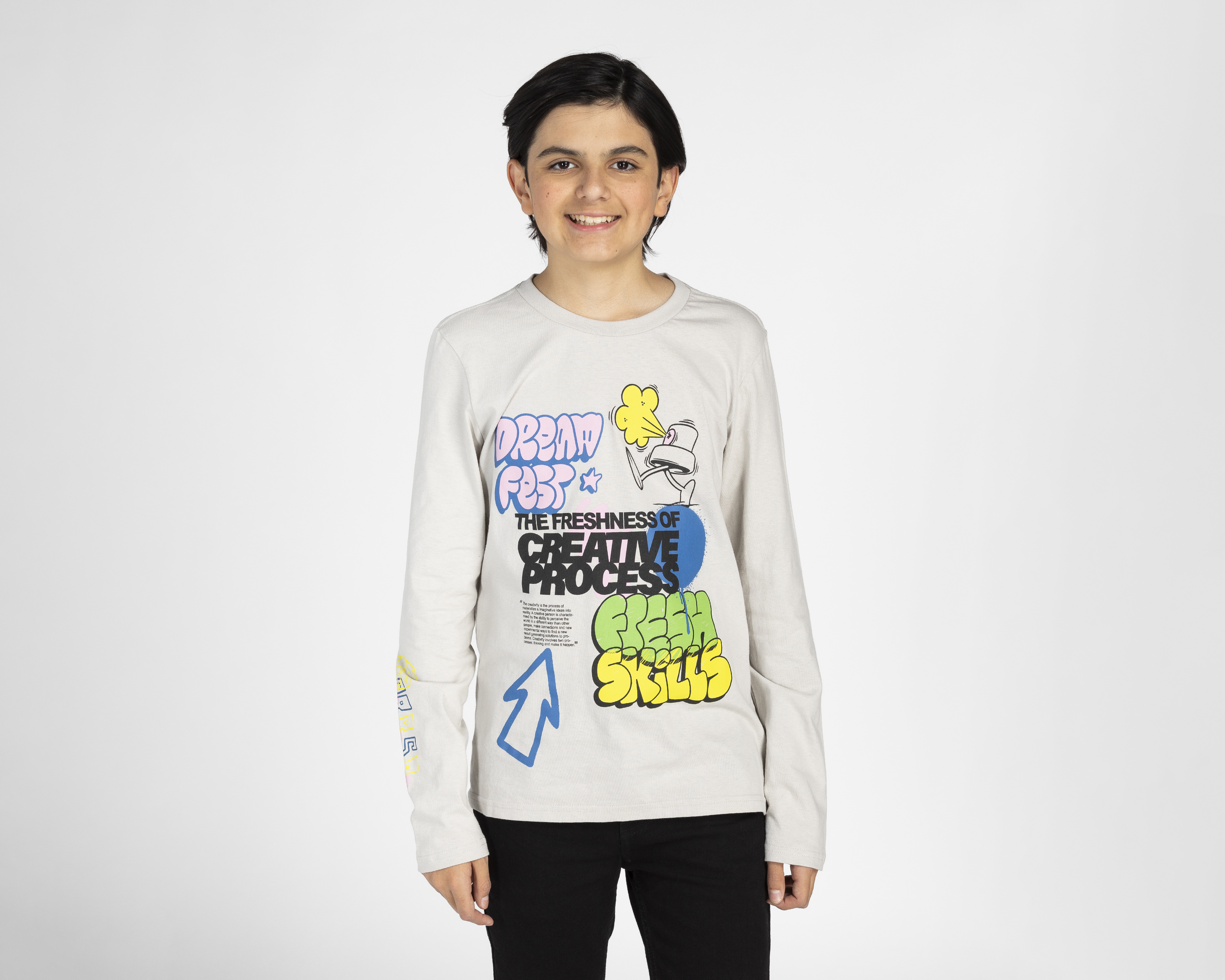 Playera Neo*City Manga Larga Estampada para Niño