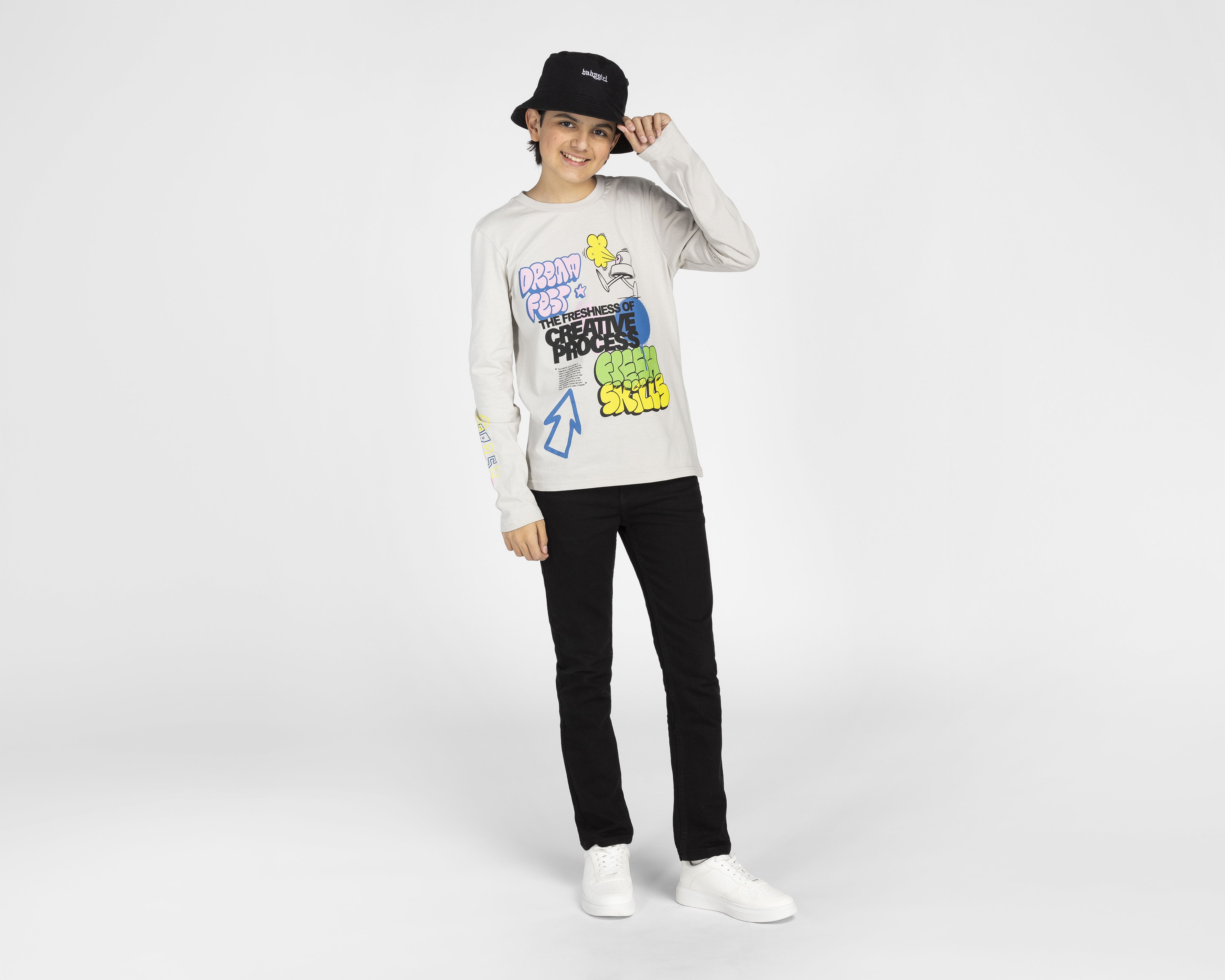 Foto 3 | Foto 3 | Playera Neo*City Manga Larga Estampada para Niño