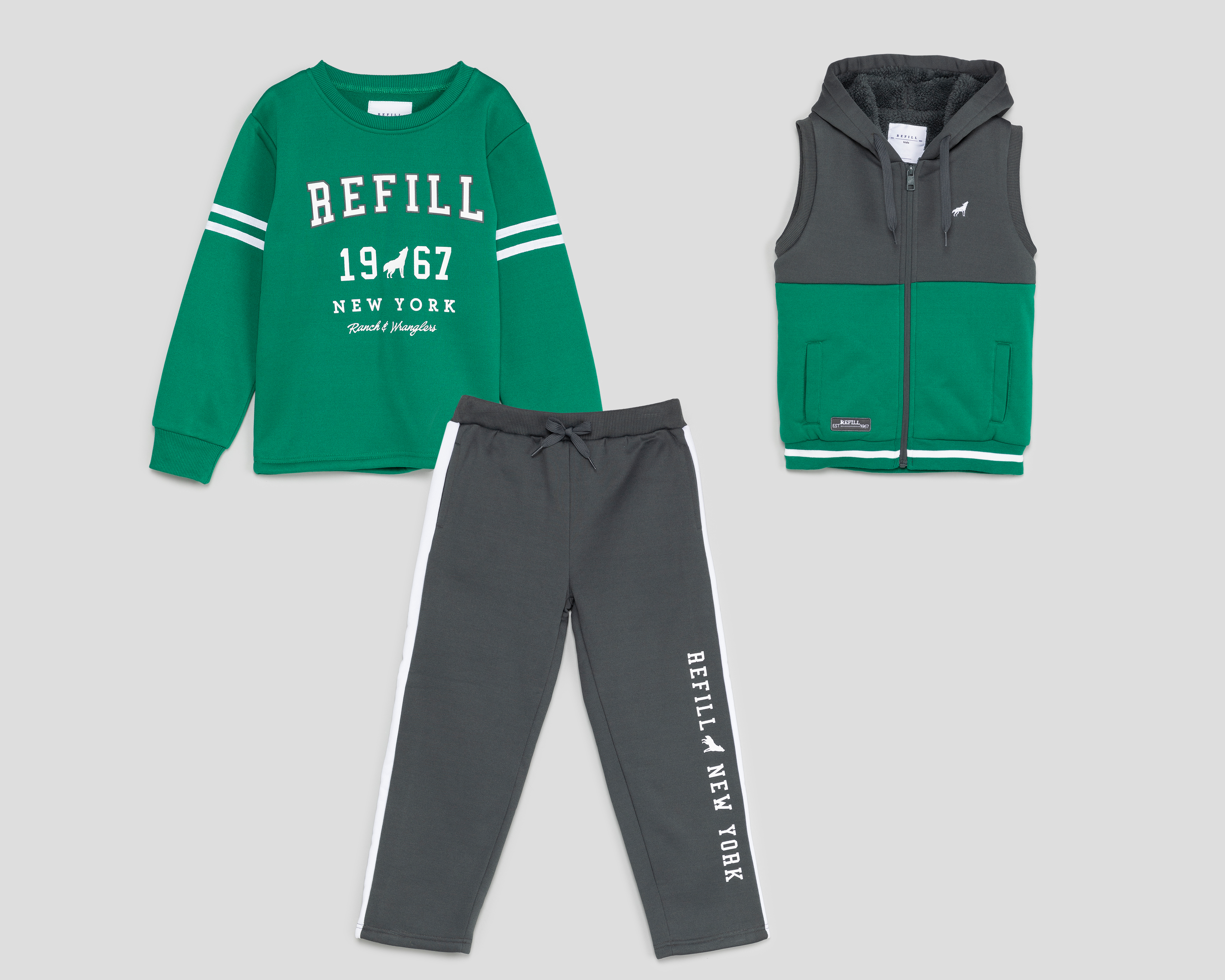 Foto 1 | Foto 1 | Conjunto con Chaleco Refill para Niño 3 Piezas