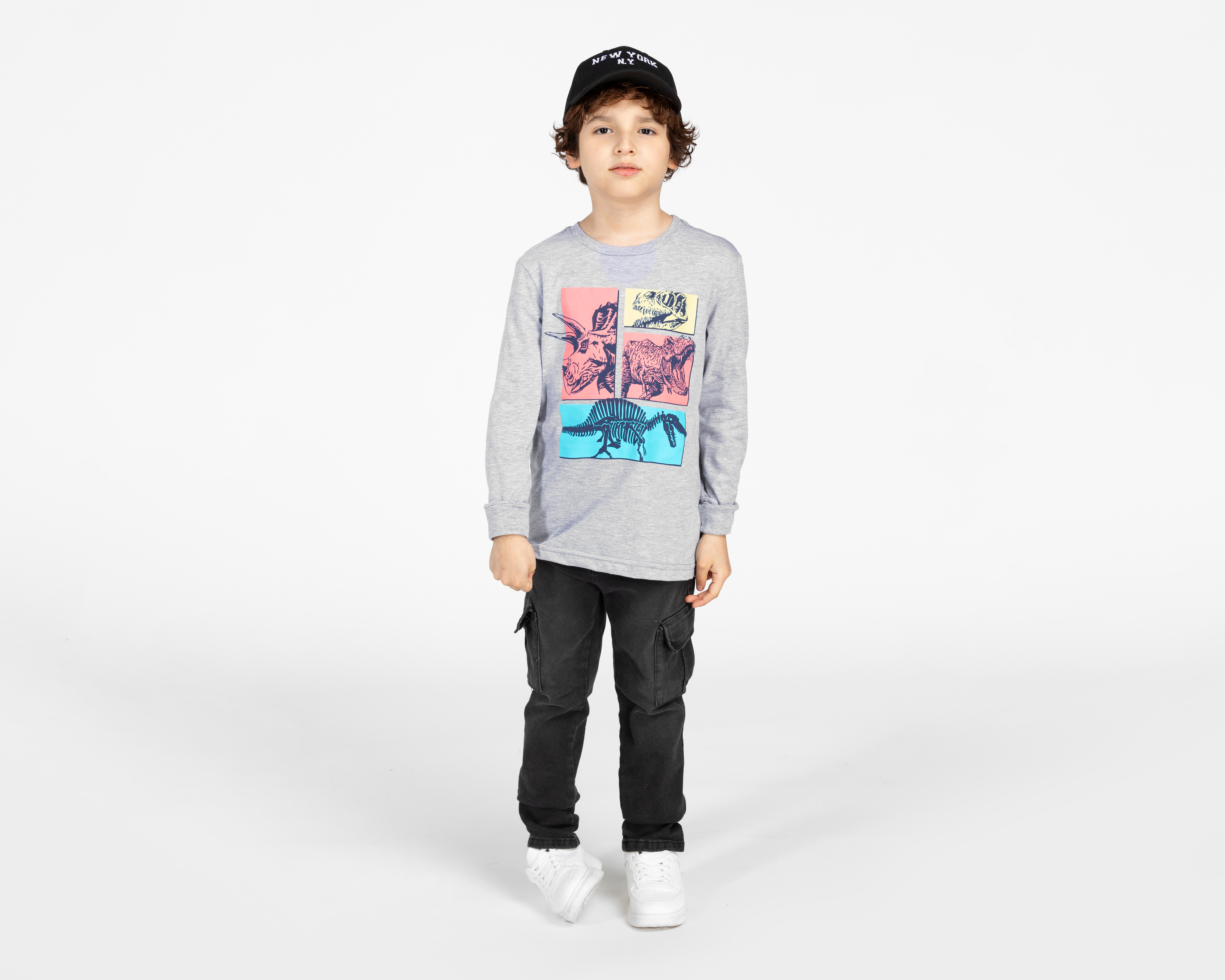 Foto 4 pulgar | Foto 3 | Playera Refill Manga Larga Estampada para Niño