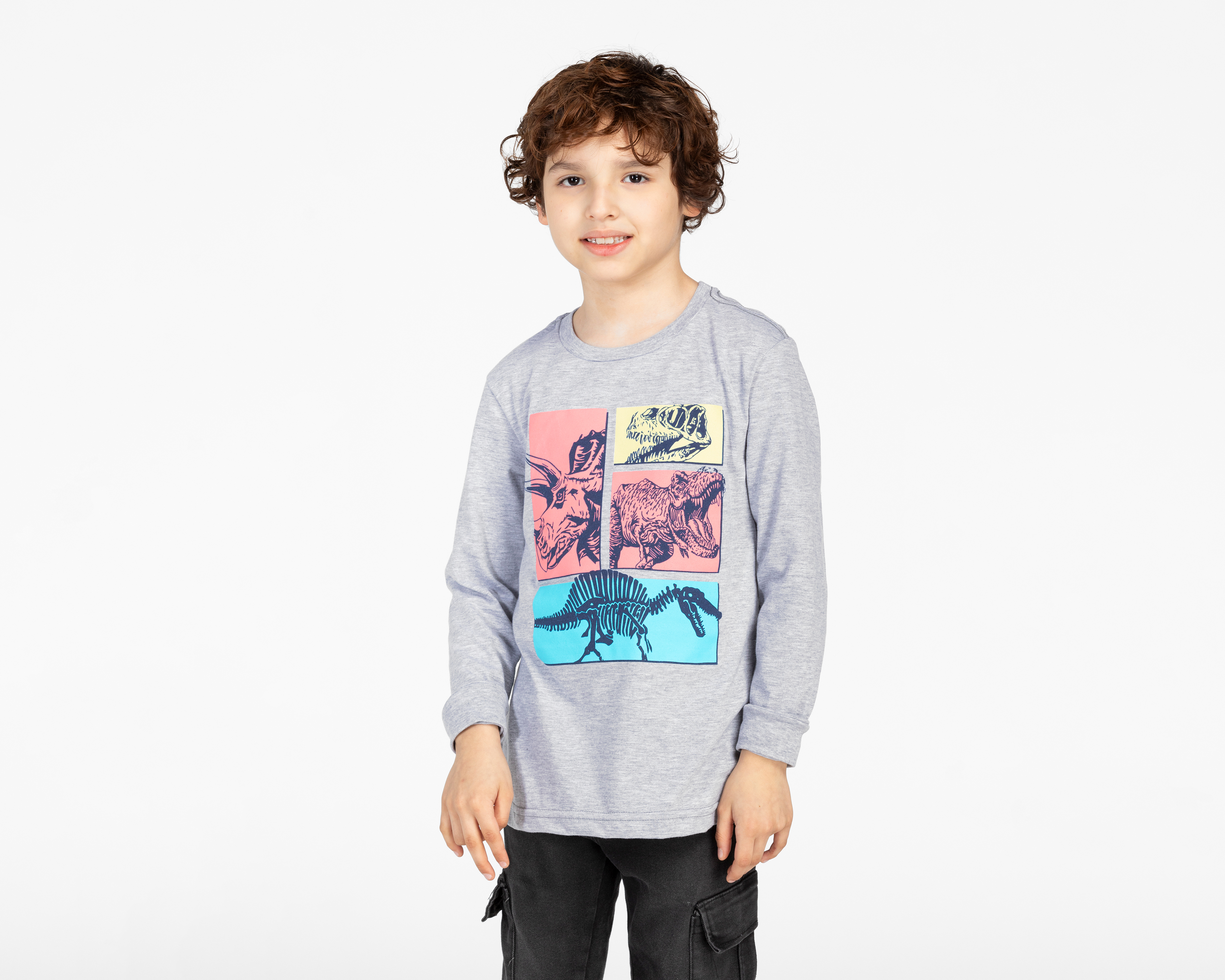 Foto 5 pulgar | Foto 4 | Playera Refill Manga Larga Estampada para Niño