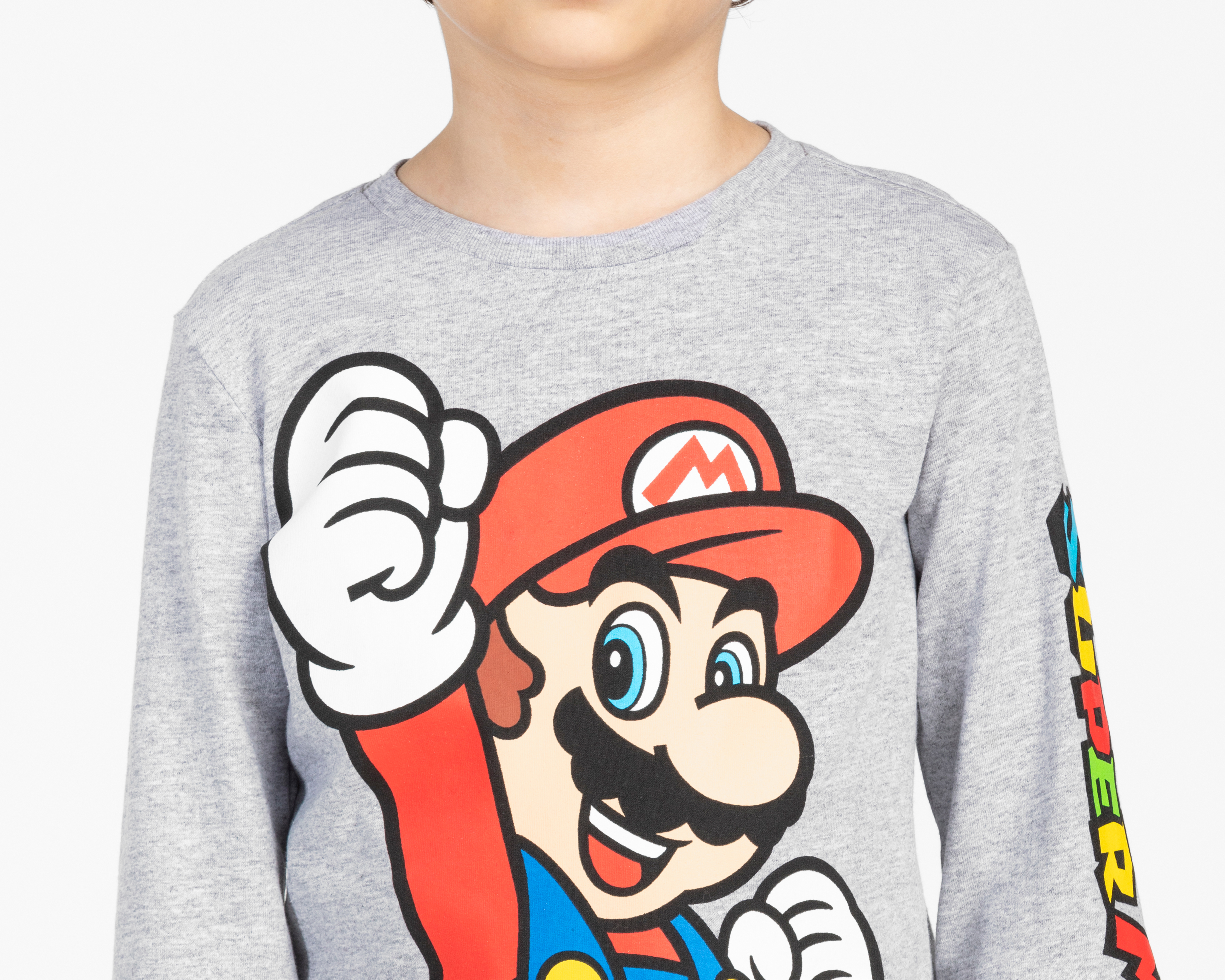 Foto 3 | Foto 3 | Playera Mario Bro's Manga Larga Estampada para Niño