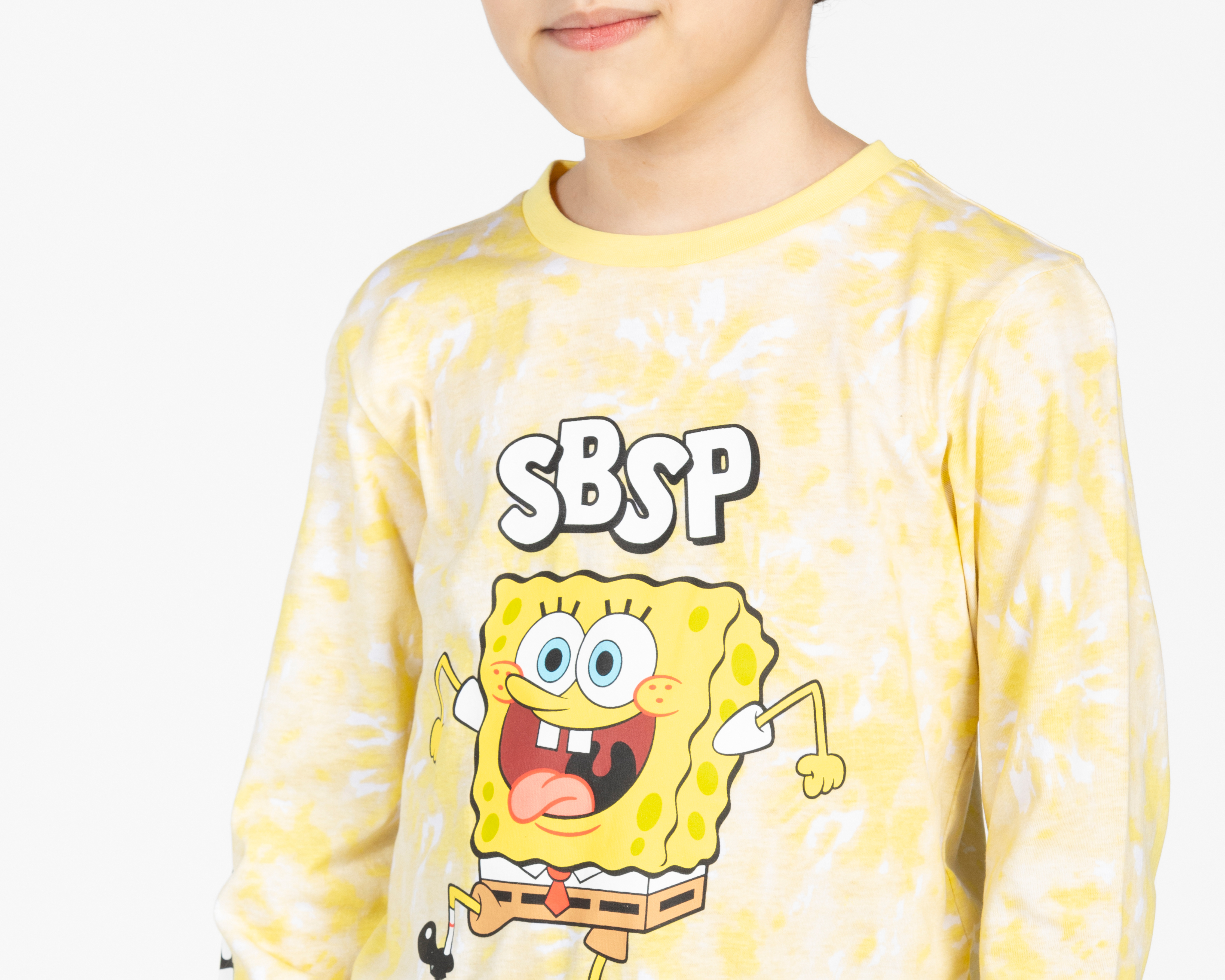 Foto 4 pulgar | Foto 3 | Playera Bob Esponja Manga Larga Estampada para Niño