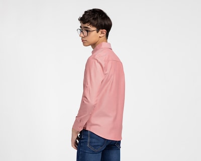 Foto 3 | Foto 3 | Camisa de Cuello Americano Rosa Refill para Niño