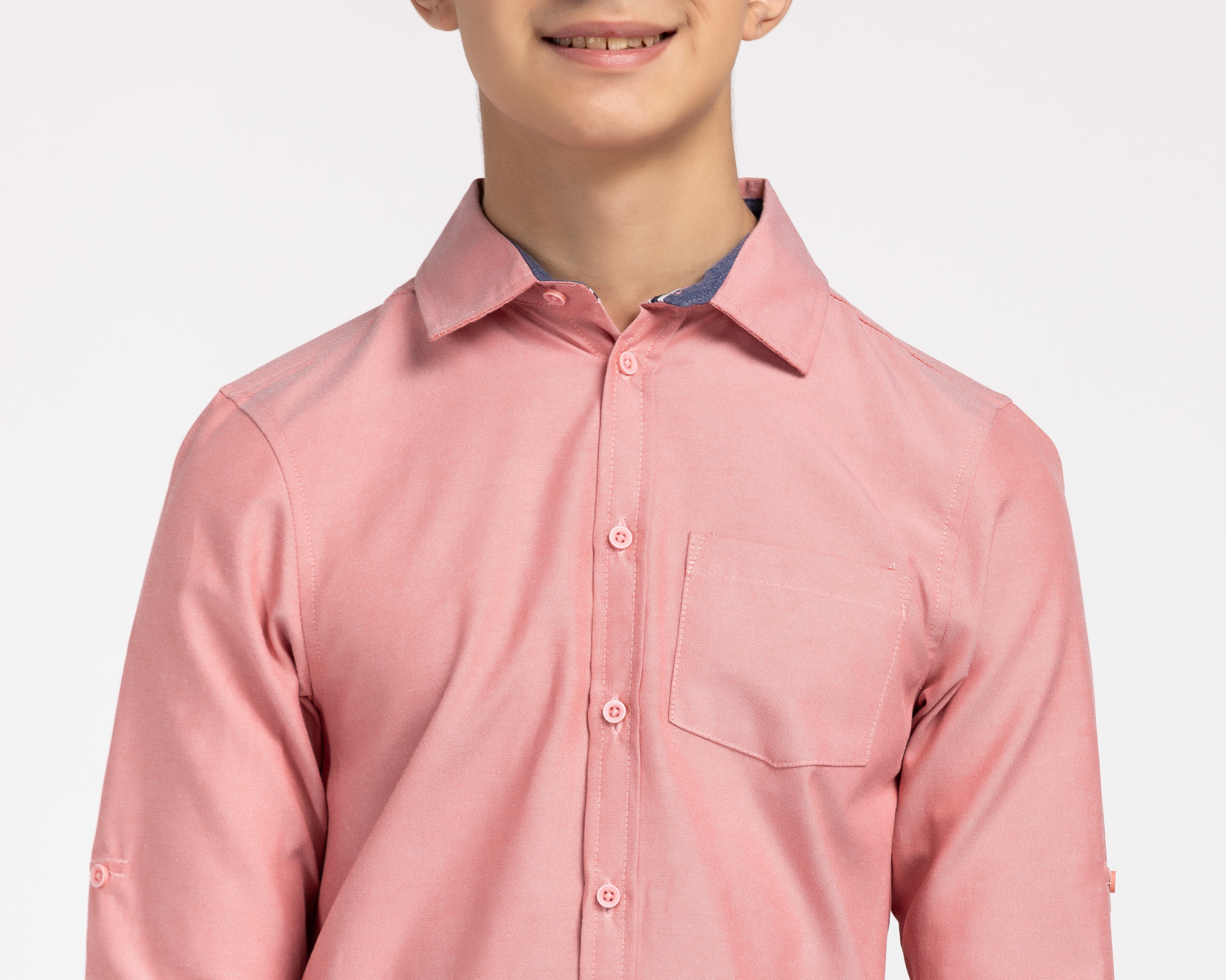Foto 5 pulgar | Foto 4 | Camisa de Cuello Americano Rosa Refill para Niño