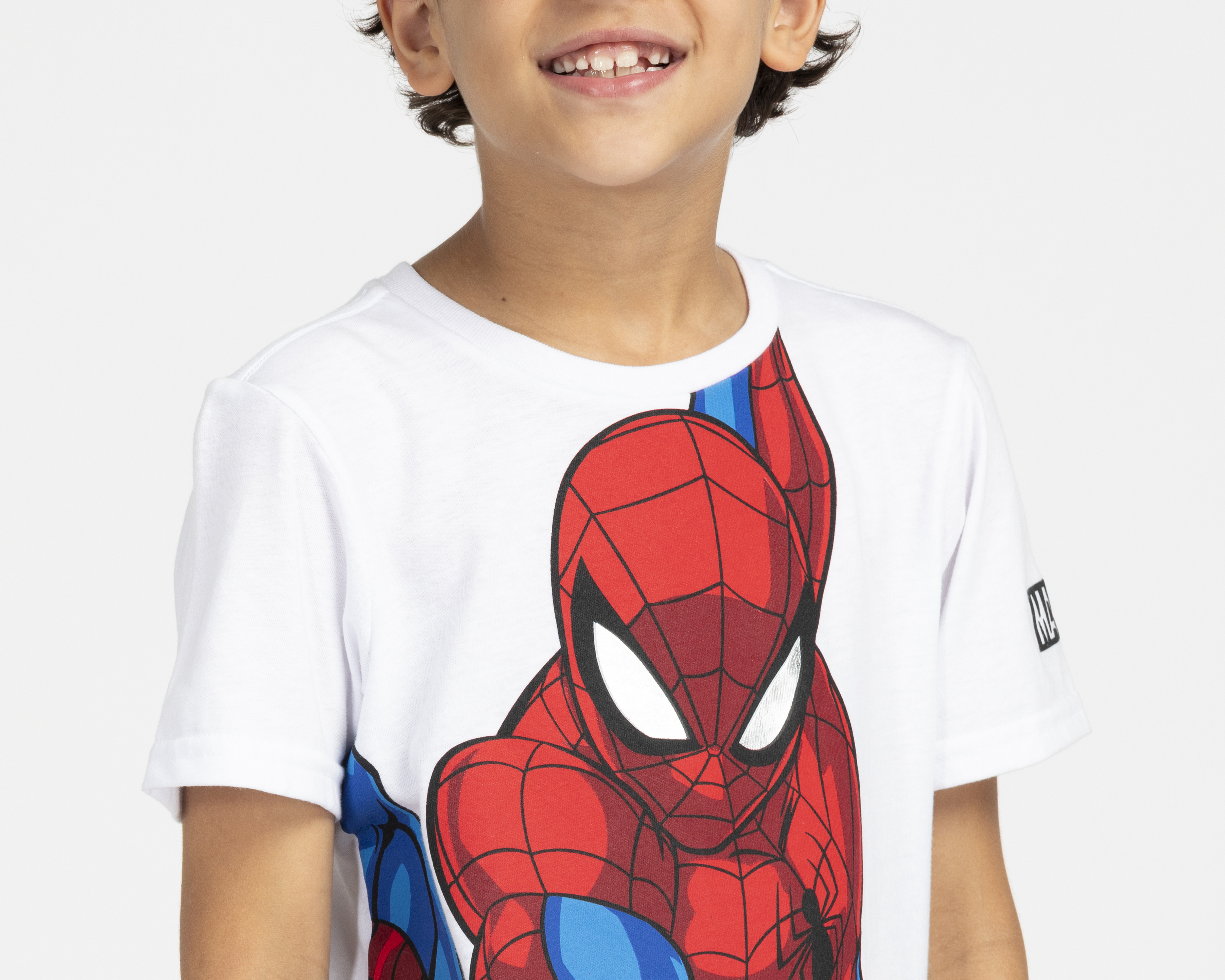 Foto 5 pulgar | Foto 4 | Playera Marvel Spider-Man Manga Corta Estampada para Niño