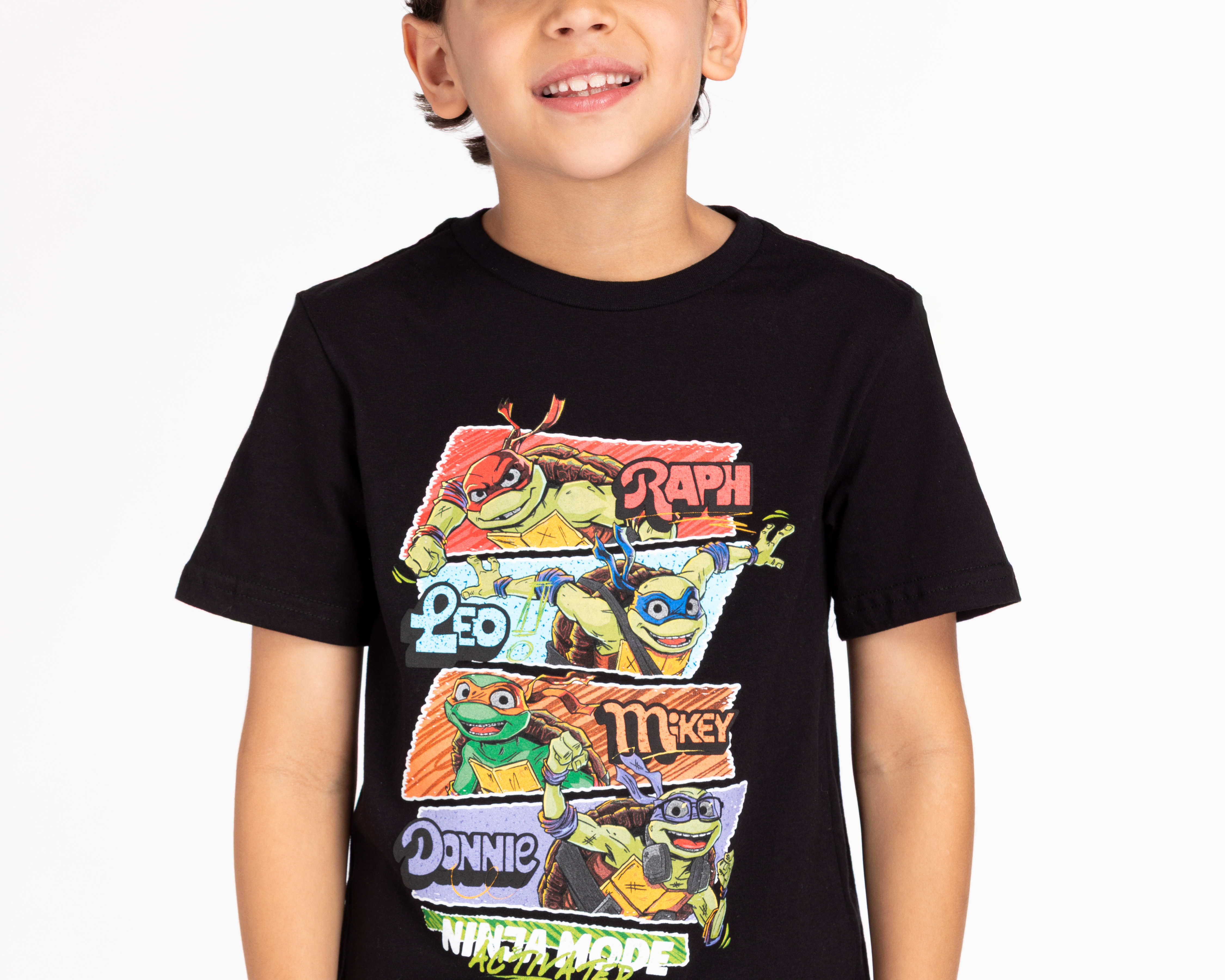 Foto 4 pulgar | Foto 3 | Playera Tortugas Ninja Manga Corta Estampada para Niño