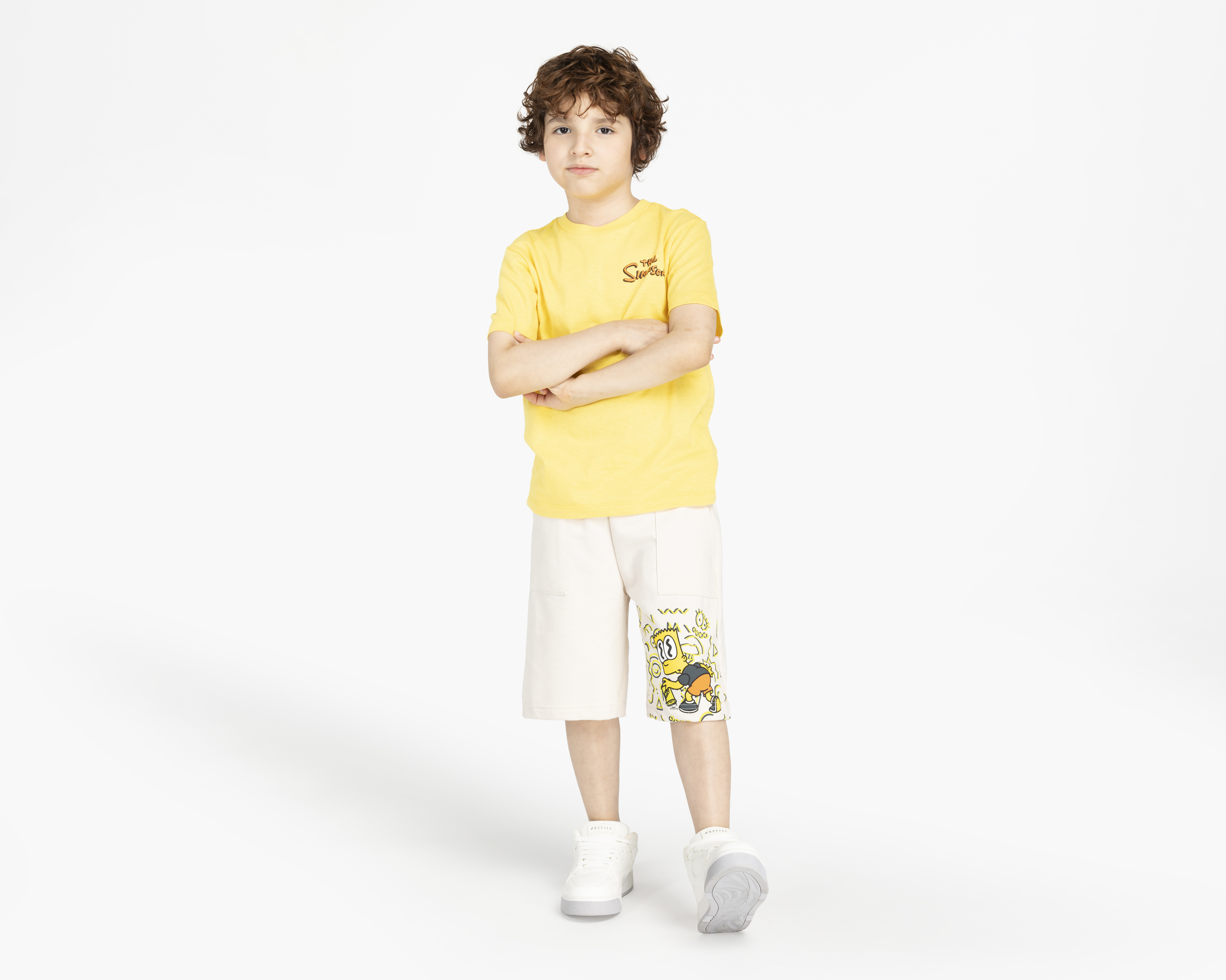 Foto 2 | Foto 2 | Playera The Simpsons Manga Corta Estampada para Niño