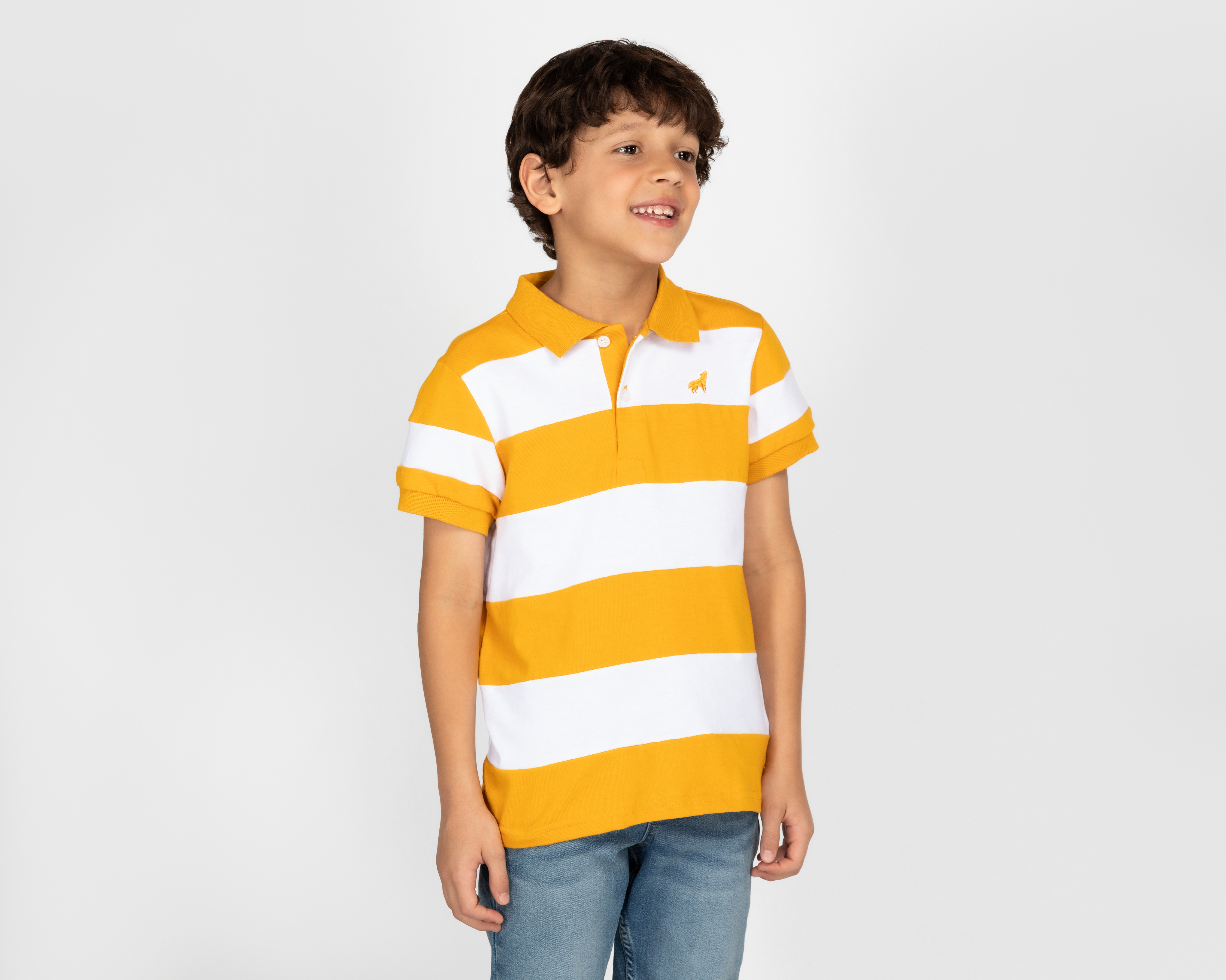 Playera Refill Manga Corta a Rayas para Niño
