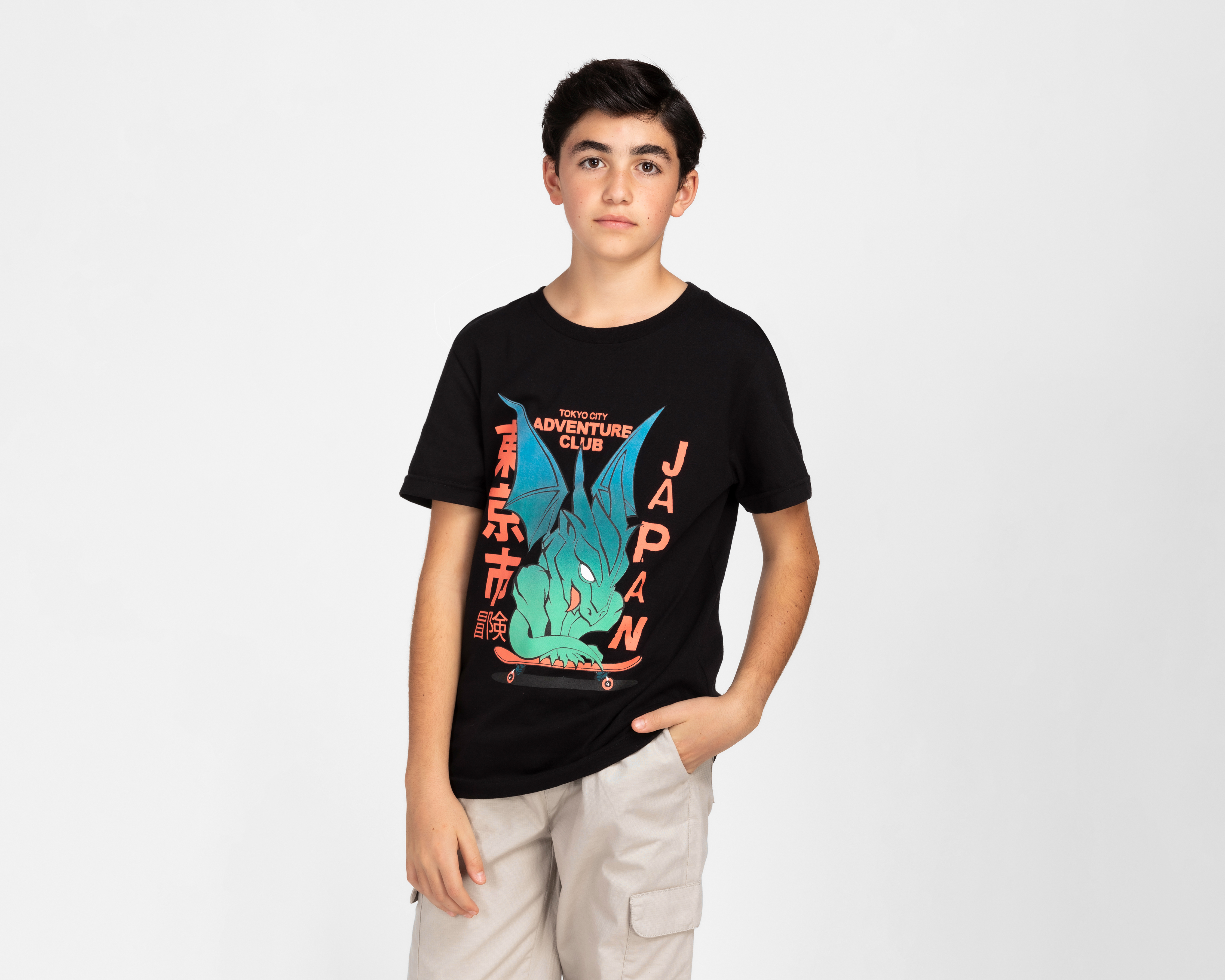 Foto 2 pulgar | Foto 1 | Playera Neo*City Manga Corta Estampada para Niño