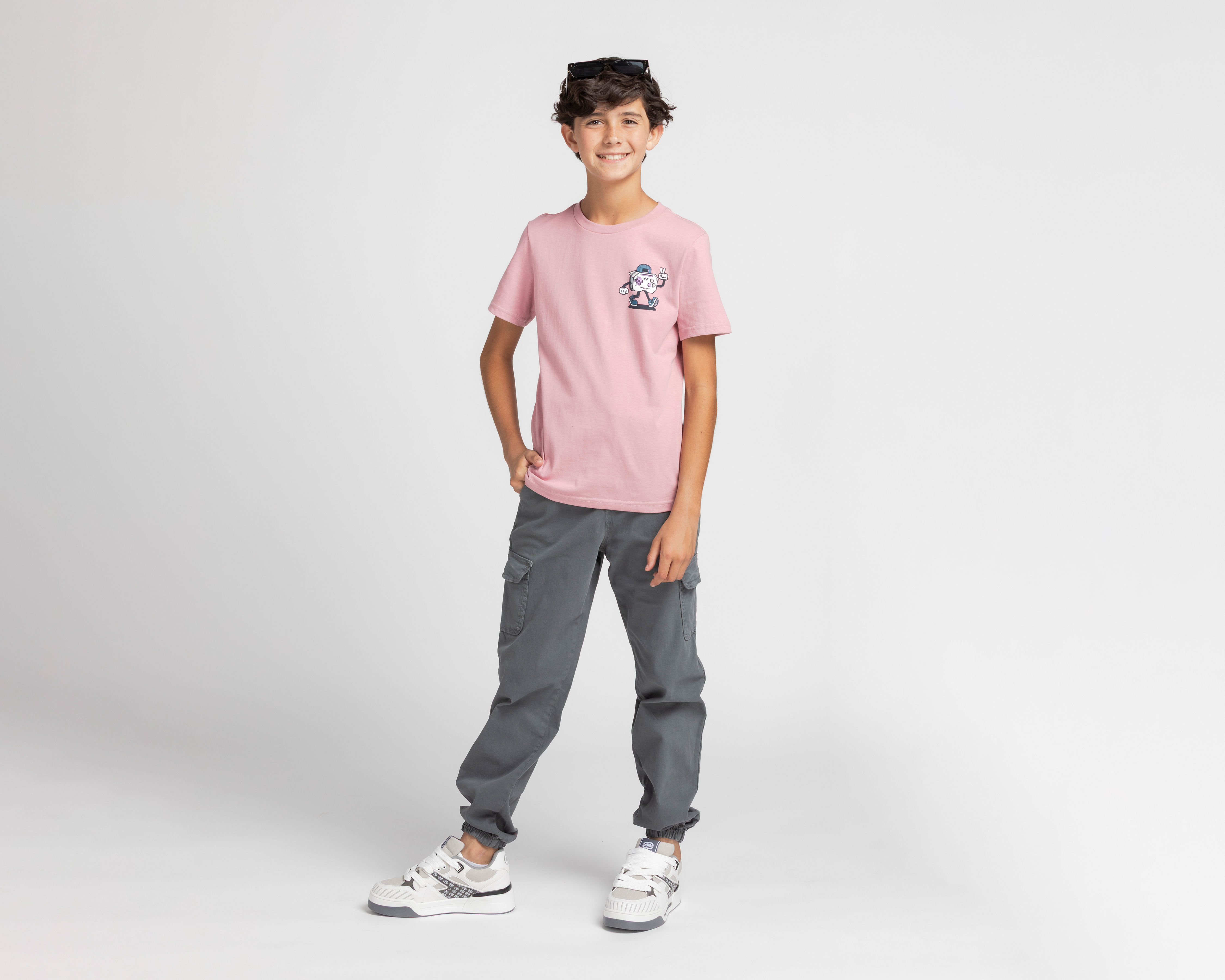 Foto 3 pulgar | Foto 2 | Playera Neo*City Manga Corta Estampada para Niño