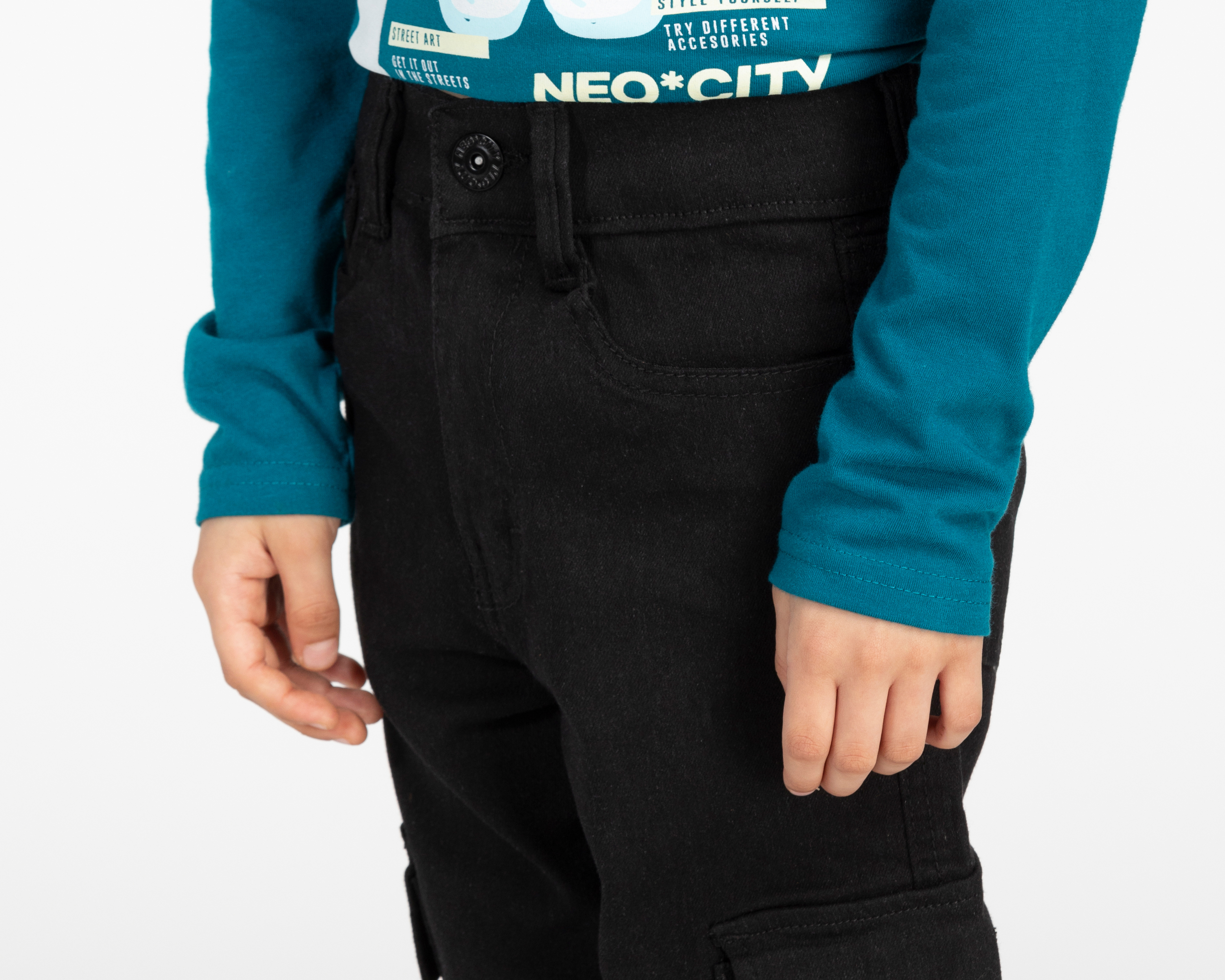 Foto 5 pulgar | Foto 4 | Pantalón Neo*City Cargo para Niño
