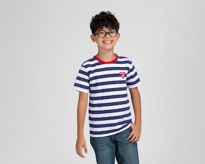 Foto 1 | Foto 1 | Playera Refill Manga Corta a Rayas para Niño
