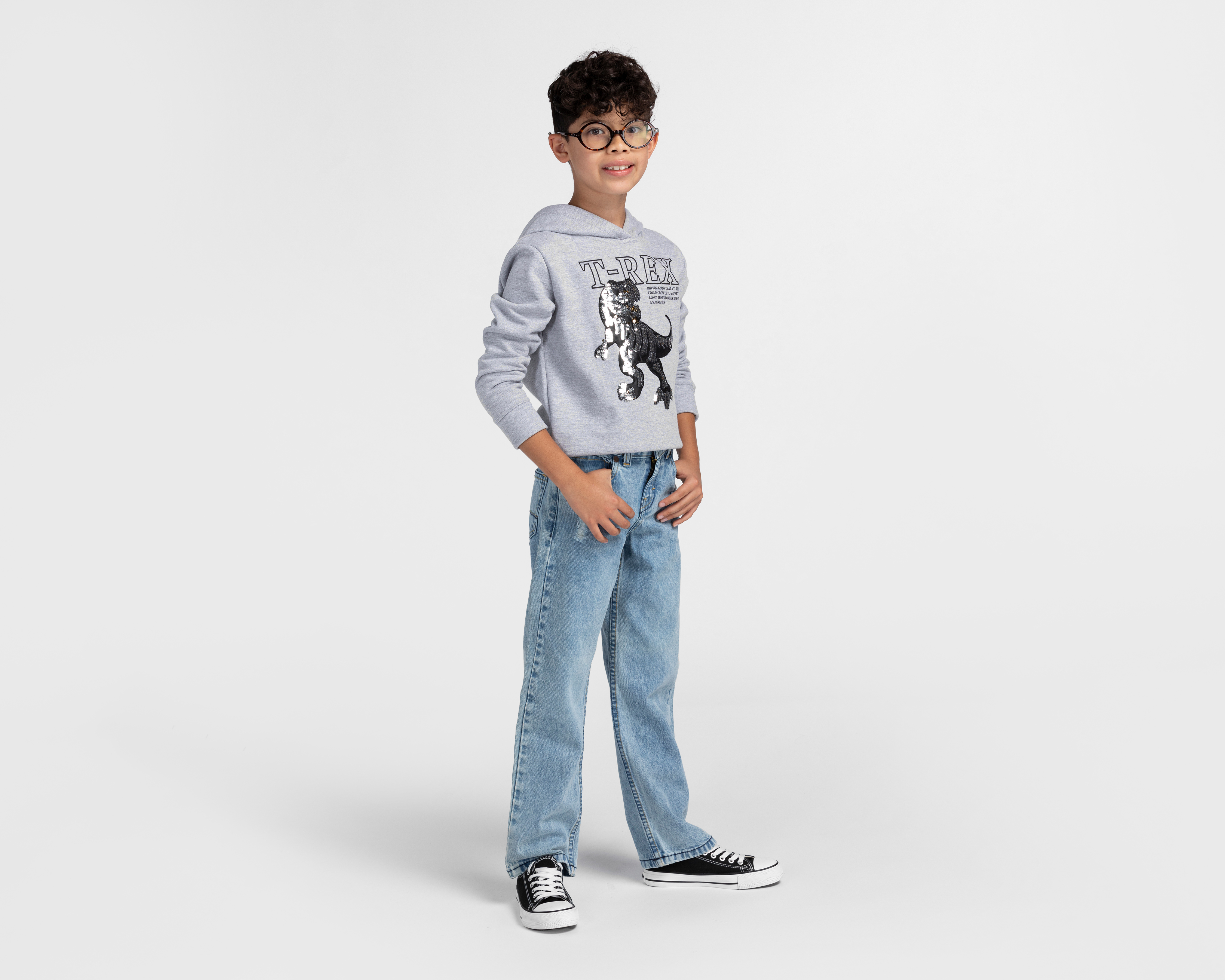 Foto 3 pulgar | Foto 2 | Sudadera con Gorro Refill T-Rex para Niño