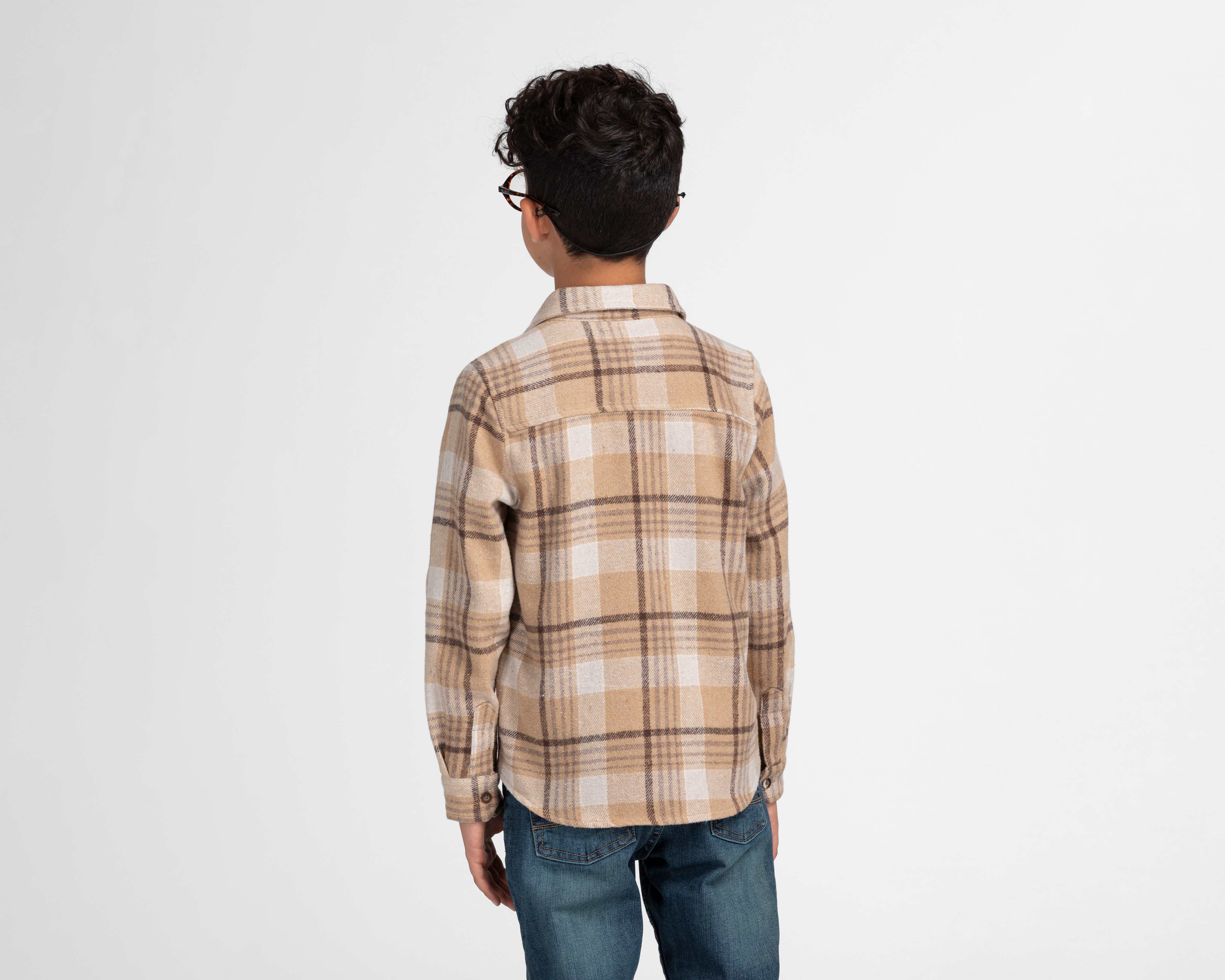 Foto 3 pulgar | Foto 2 | Camisa Refill Manga Larga a Cuadros Juvenil